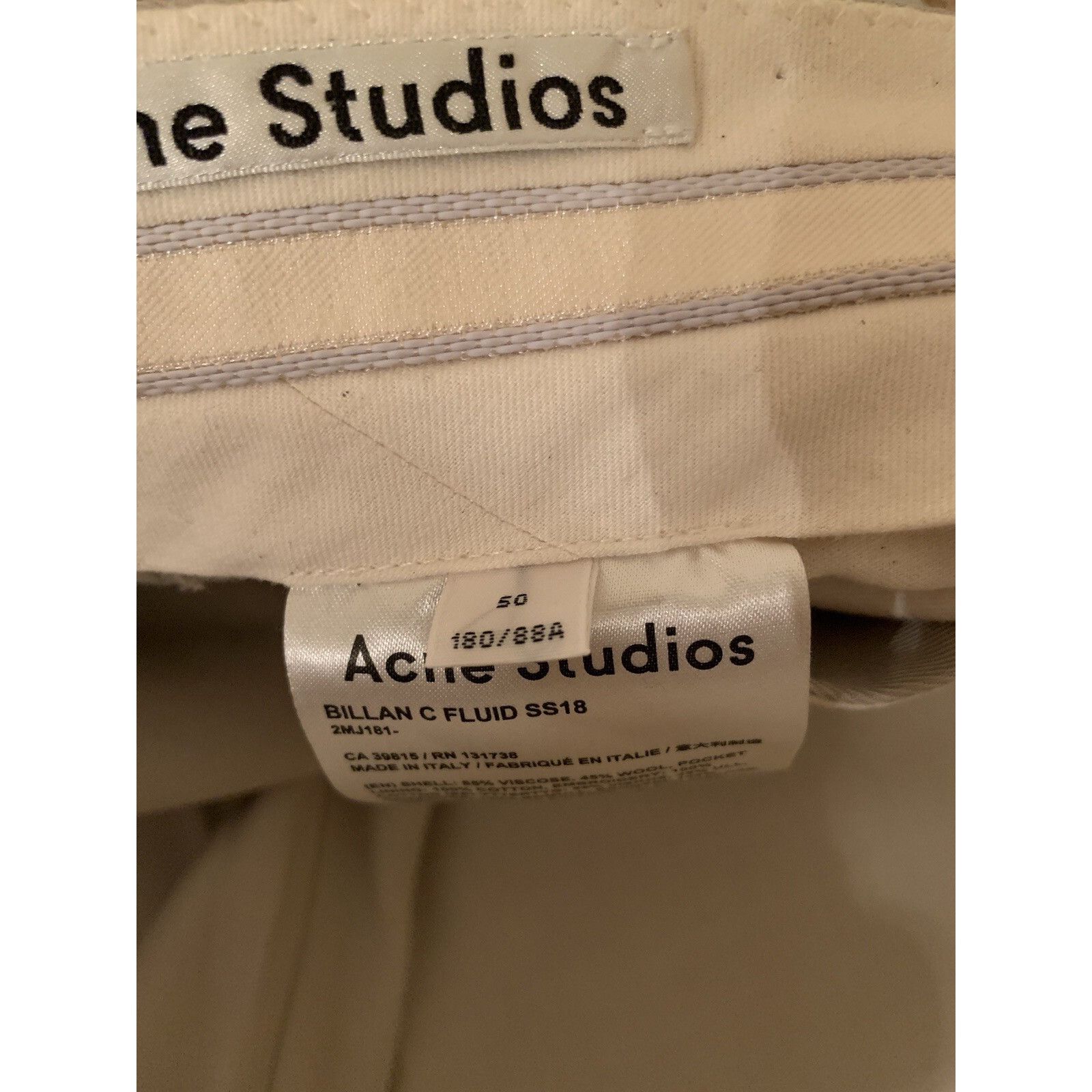 Acne Studios Acne Studios Beige Billan C Fluid Trousers 50 Size US 34 / EU 50 - 9 Thumbnail