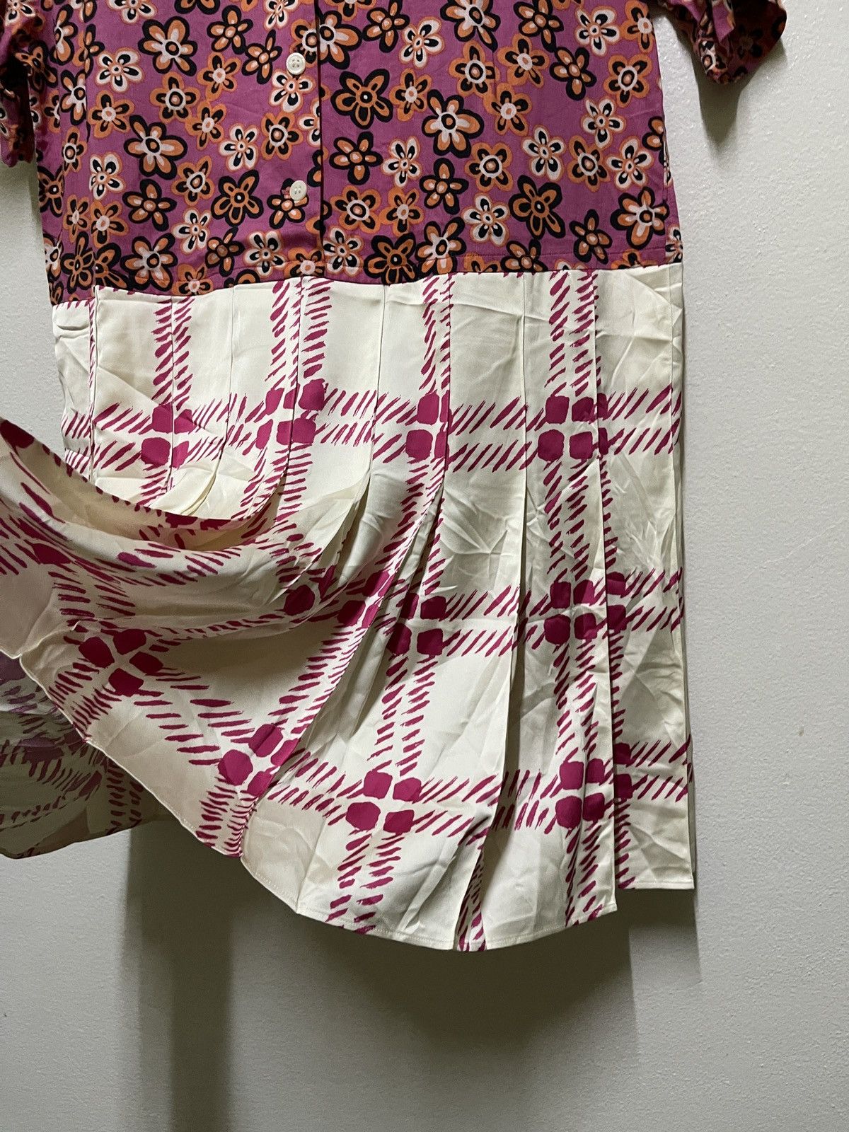 Marni × Uniqlo Uniqlo Marni Open Collar Short Sleeve Pleated Dress Size M / US 6-8 / IT 42-44 - 7 Thumbnail