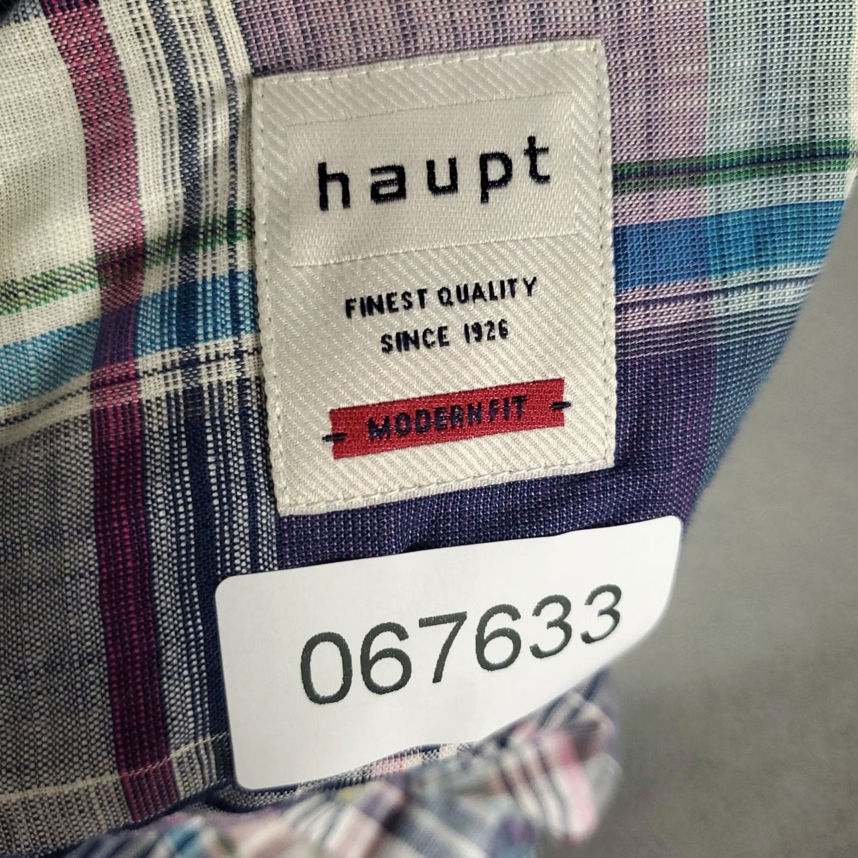 Vintage Haupt Shirt Mens Medium Blue Plaid Button-Up Long Sleeve Shirt Mens Blue Plaid Button-Up Long Sleeve Haupt Shirt Regular fit Button-Down Collar - Size US M / EU 48-50 / 2 - 7 Thumbnail