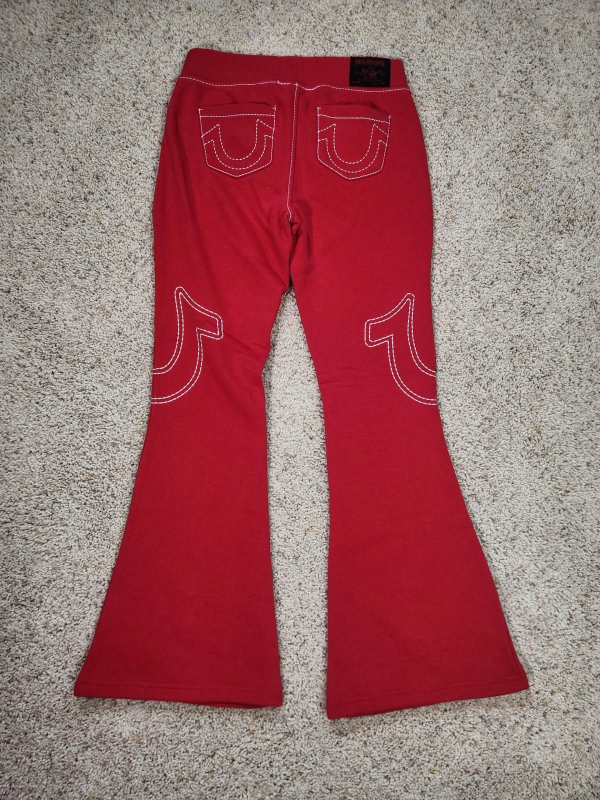 True Religion NWD True Religion Pull-On Flare Jeans Red Anniversary Small Size 28" / US 6 / IT 42 - 7 Thumbnail