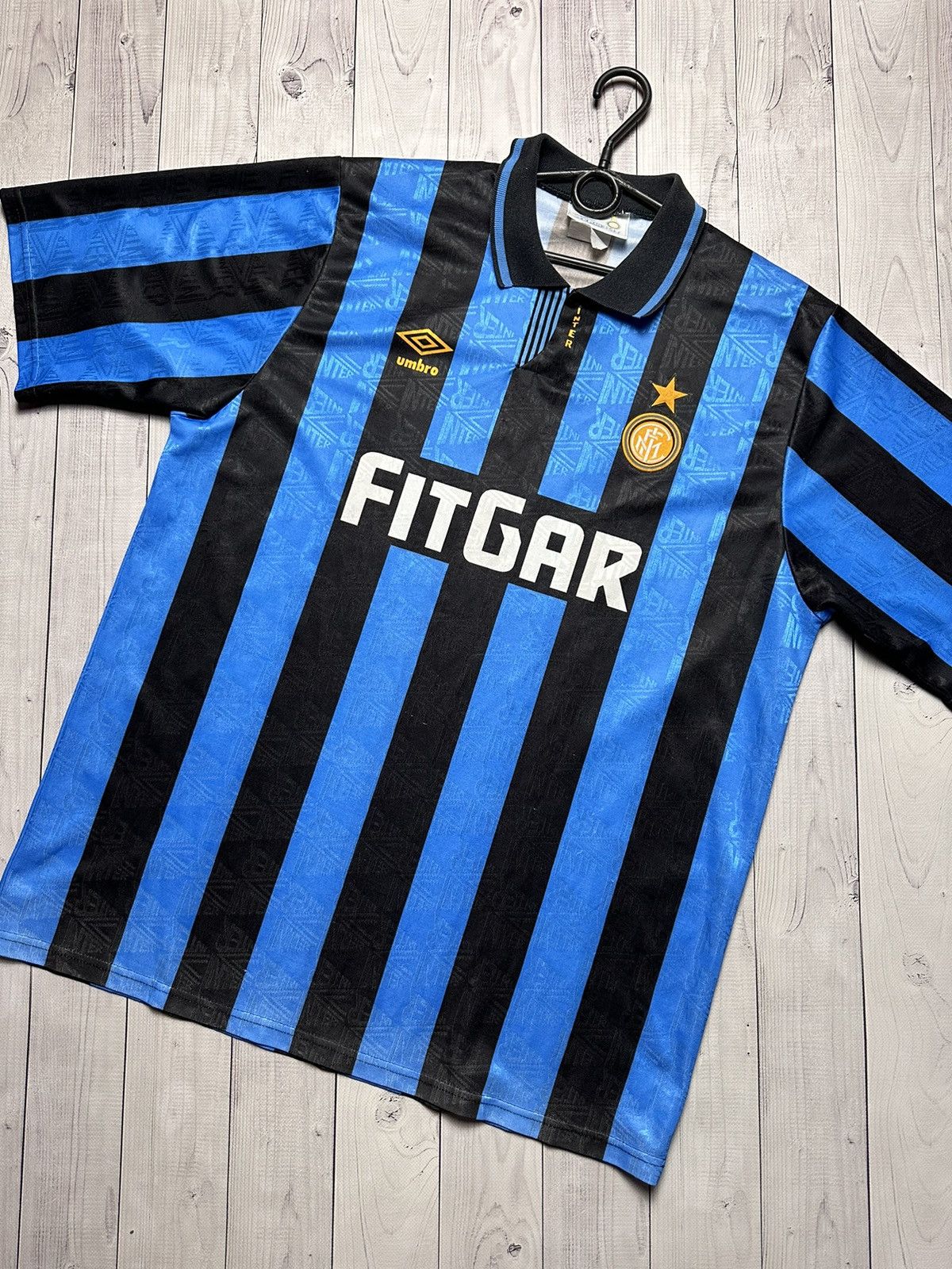 Umbro × Vintage Vintage Inter Milan soccer jersey size L rare champions Size US L / EU 52-54 / 3 - 2 Thumbnail