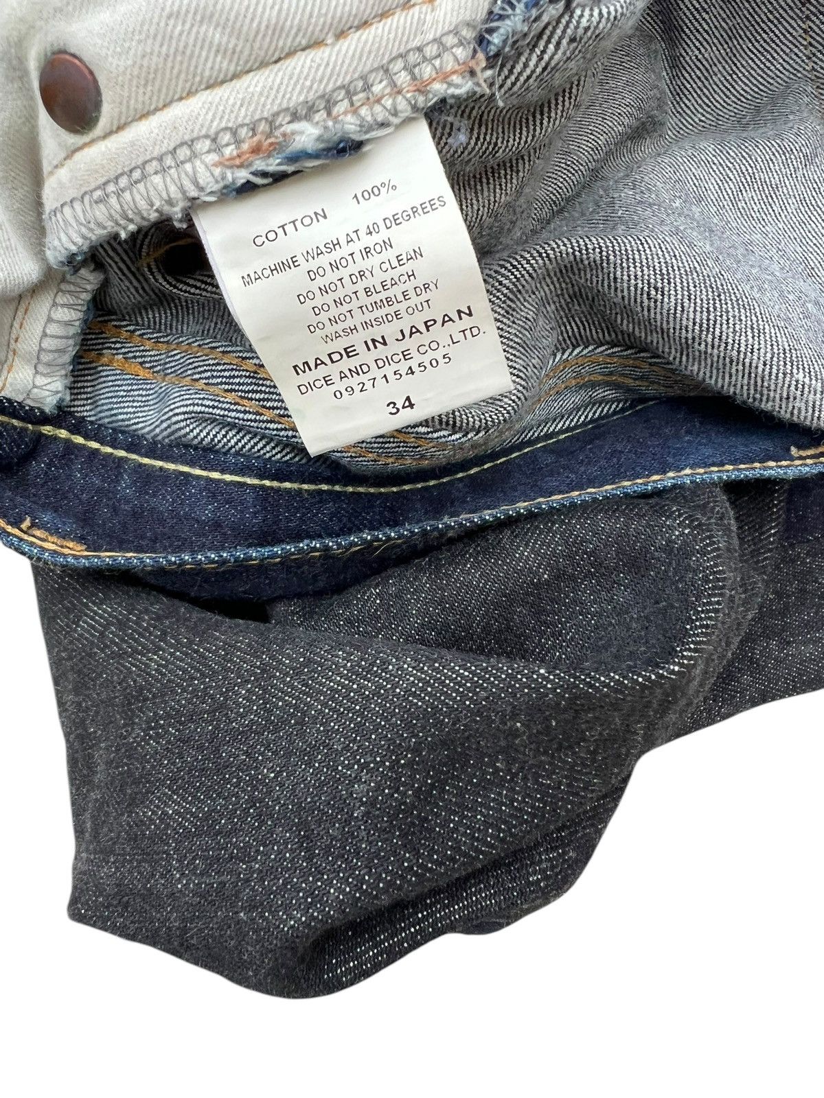 Futura Vintage FUTURA Japan 2 Tones Denim Distressed Jeans Size US 34 / EU 50 - 22 Thumbnail