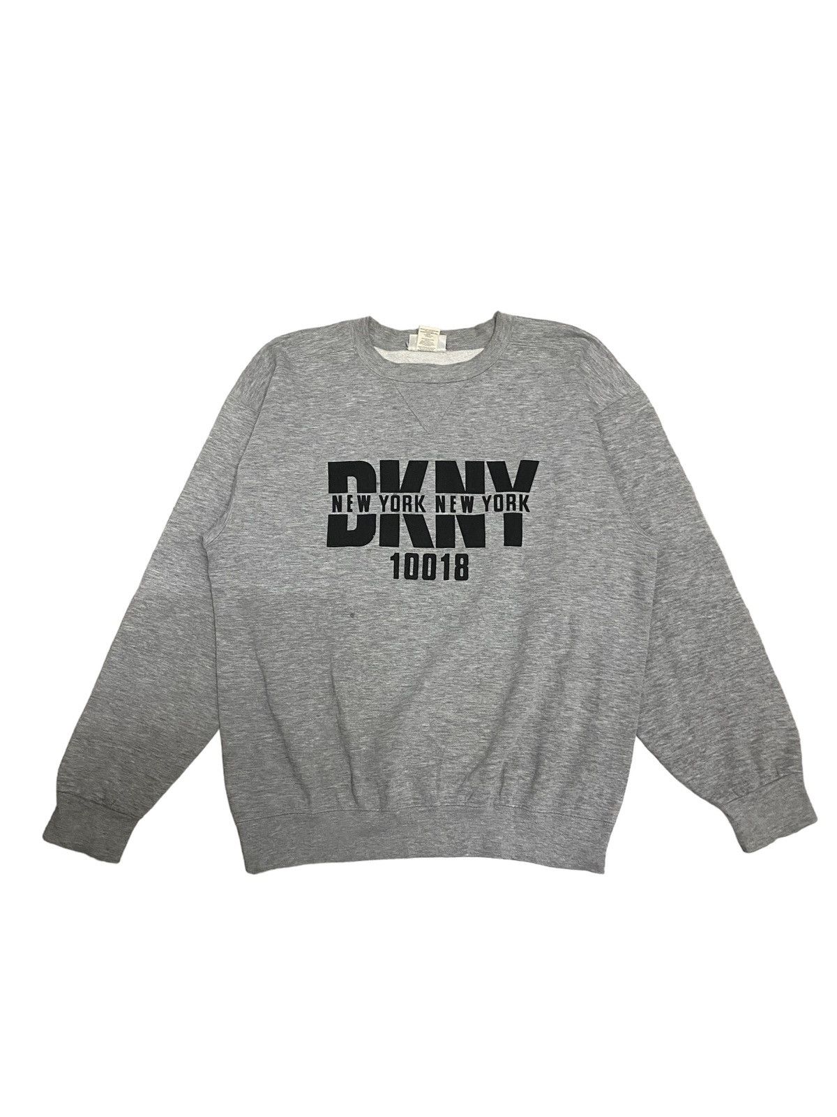 DKNY × Vintage Vintage DKNY Biglogo Sweatshirt Size US L / EU 52-54 / 3 - 1 Thumbnail