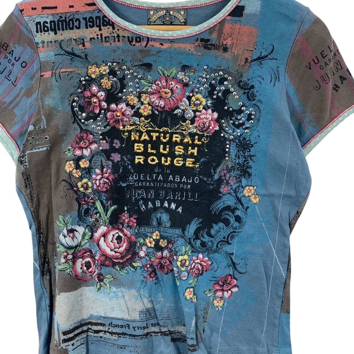 Other VANILLA SUGAR Juan Bar Habana Bling Over Print Tee Shirt Top Size M / US 6-8 / IT 42-44 - 6 Thumbnail