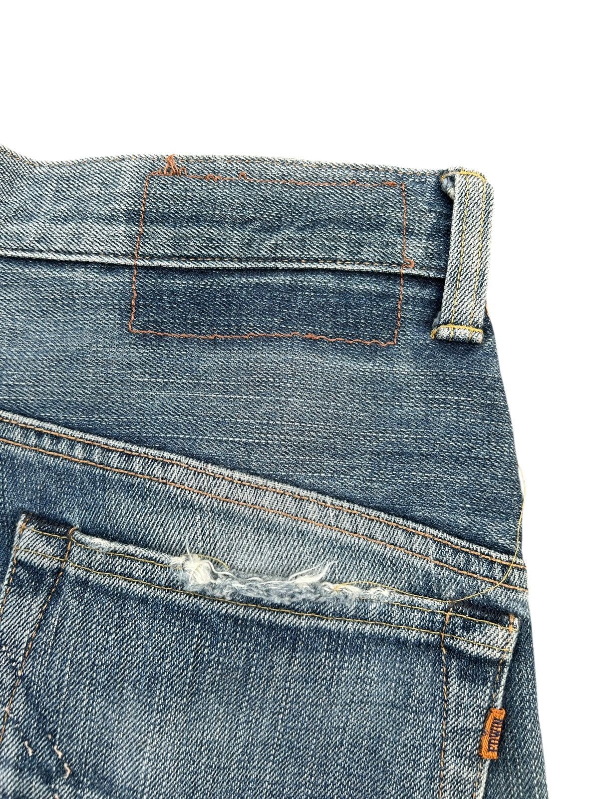 Kapital Vintage Edwin half Selvedge Distressed Denim Jeans Size US 32 / EU 48 - 12 Thumbnail