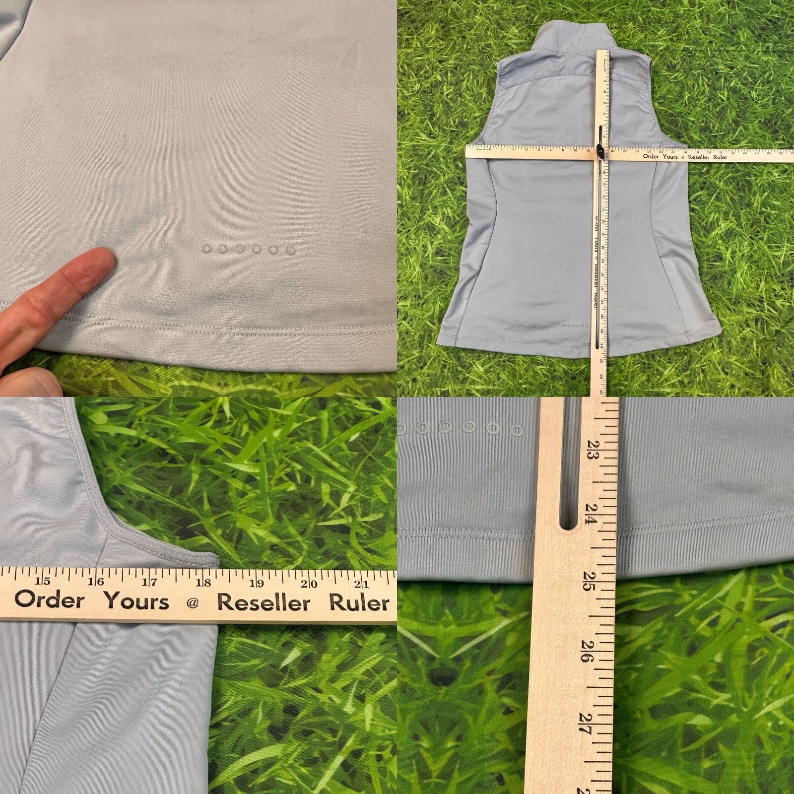 Nike Nike Running Vest Womens Medium Light Grey Full Zip Moisture Wicking Size M / US 6-8 / IT 42-44 - 8 Thumbnail