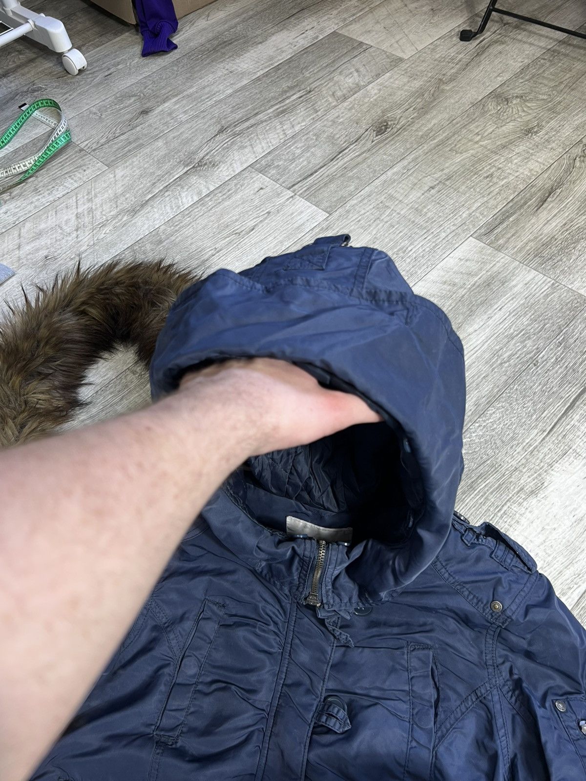 Abercrombie & Fitch Hysteric Glamour If Six Was Nine Faux Fur Jacket LGB Typ Y2k Size S / US 4 / IT 40 - 17 Thumbnail