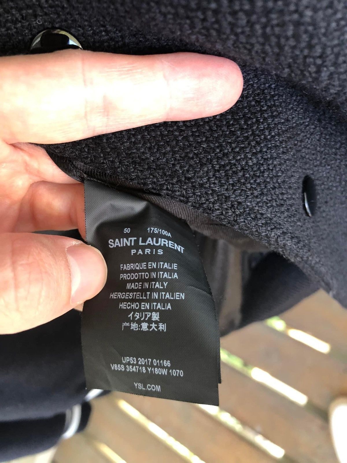 Saint Laurent Paris *2017* Saint Laurent Paris Teddy Jacket Sz. 50 Size US M / EU 48-50 / 2 - 9 Thumbnail