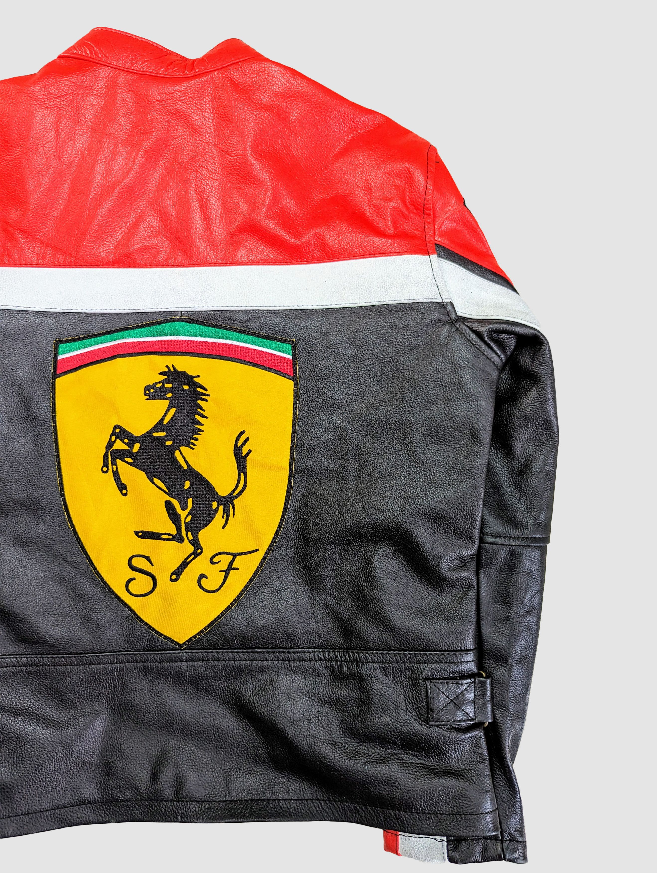 Formula 1 🔥 FERRARI 🔥 Leather Jacket RARE Streetwear Size US M / EU 48-50 / 2 - 7 Thumbnail