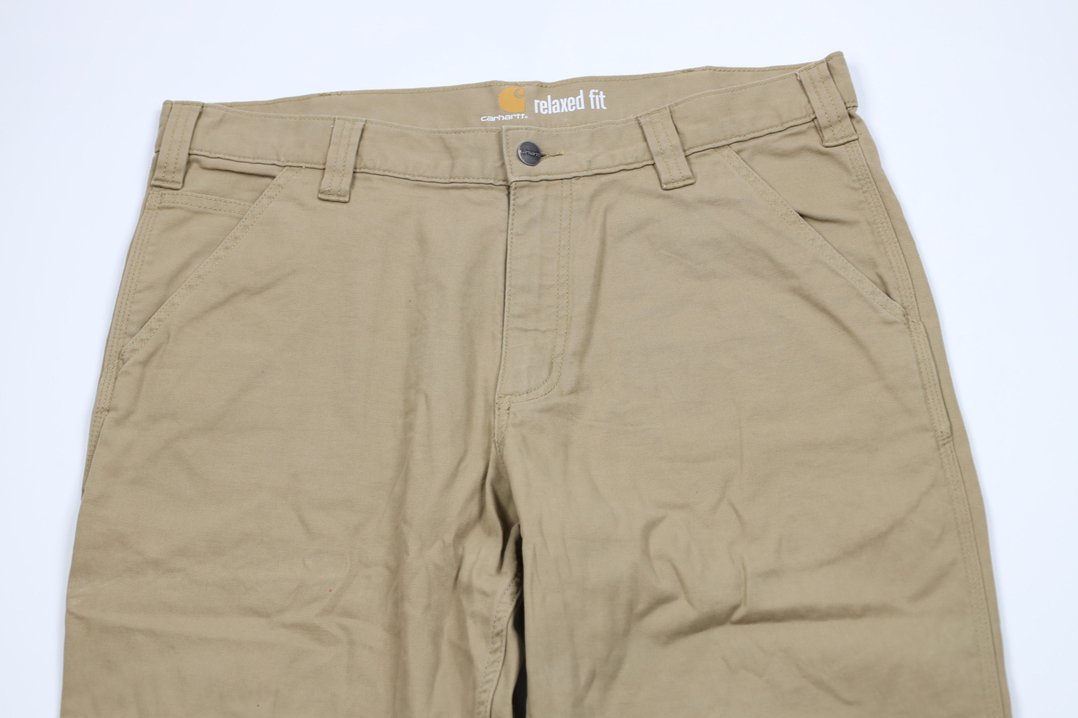 Carhartt Vintage Y2K Carhartt Canvas Stretch Wide Leg Dungaree Pants Size US 36 / EU 52 - 2 Thumbnail