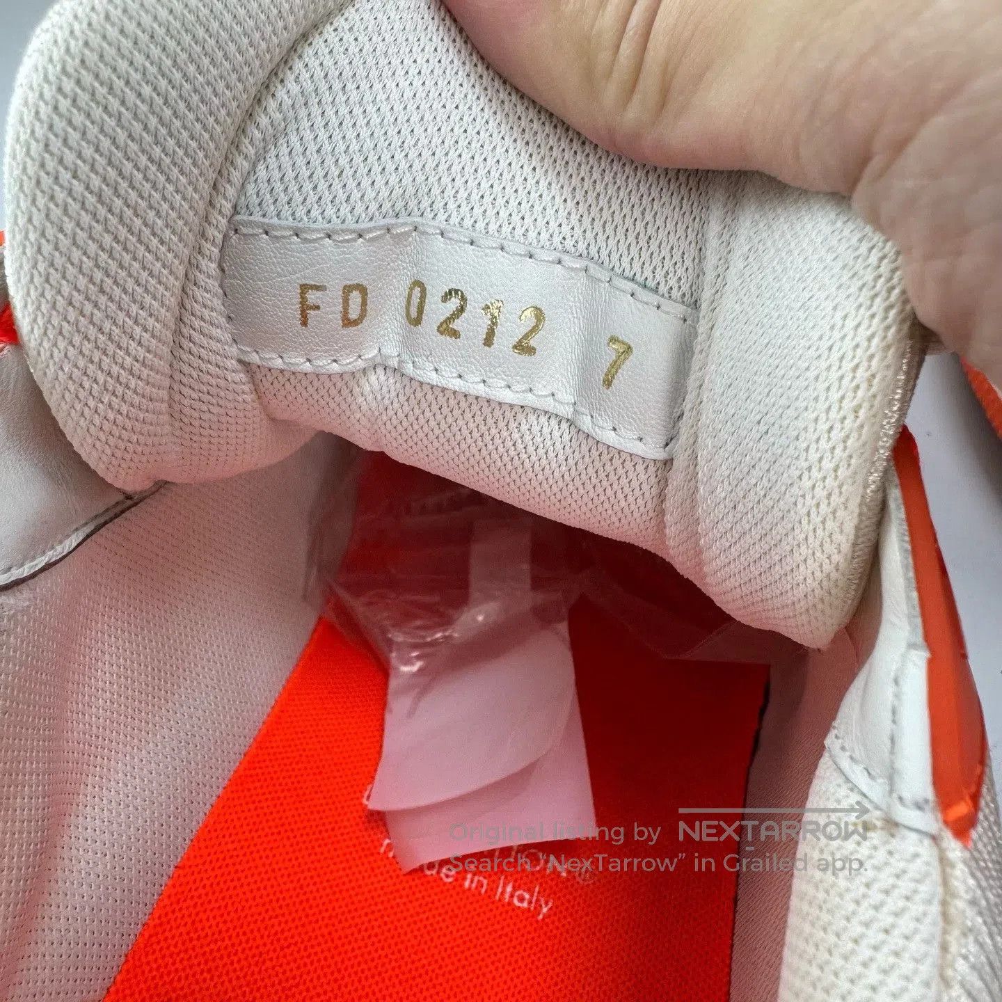 Louis Vuitton Louis Vuitton White Orange Trainer Sneakers. Size US 8 / EU 41 - 6 Thumbnail