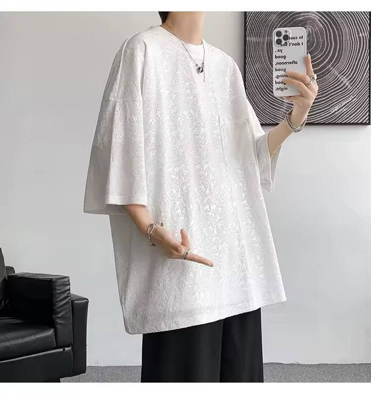 Japanese Brand × Vintage jacquard T-shirt Size US XL / EU 56 / 4 - 2 Thumbnail