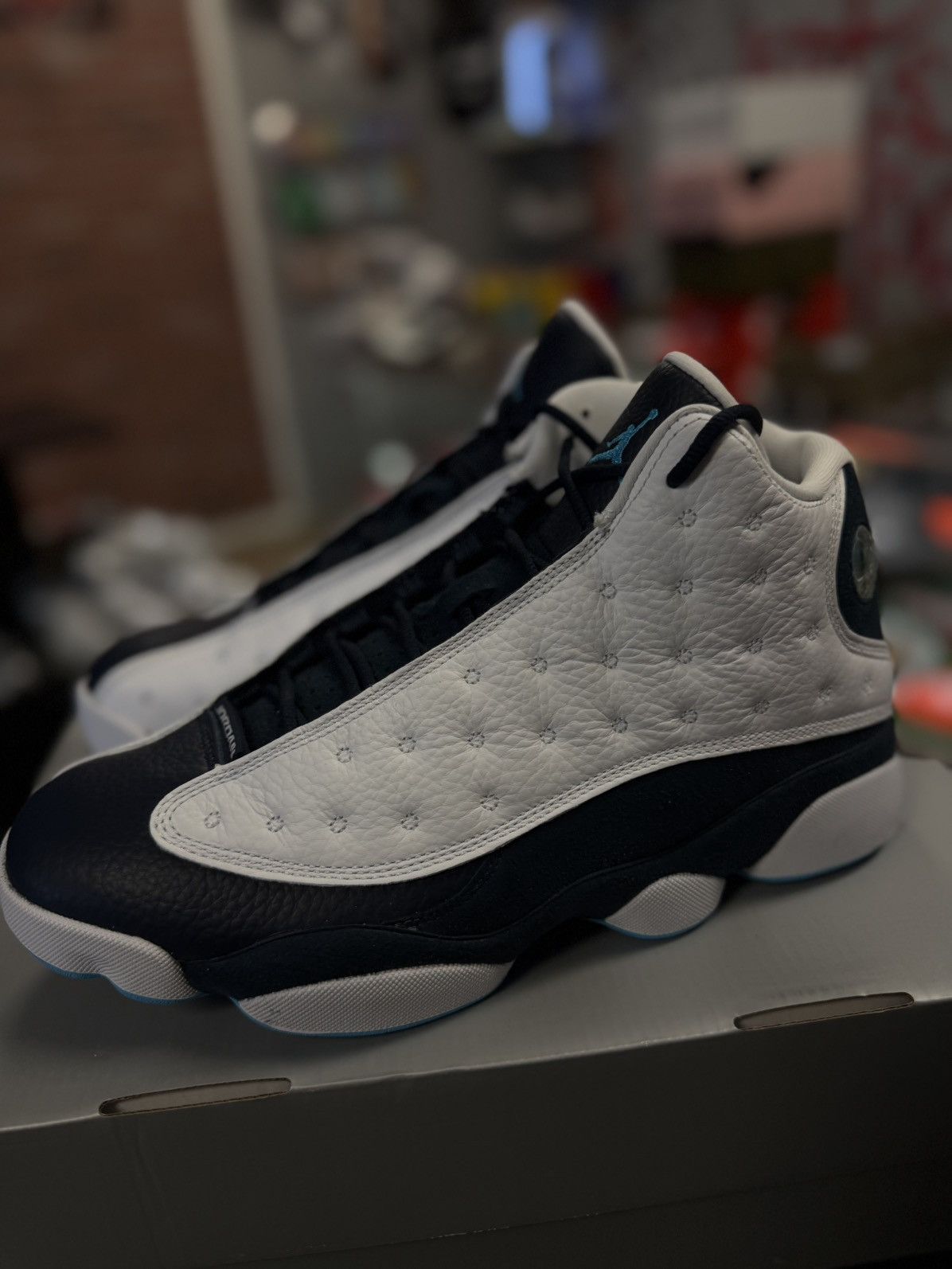 Nike Jordan 13 Obsidian Powder Blue Size 10 (NEW) Size US 10 / EU 43 - 6 Thumbnail