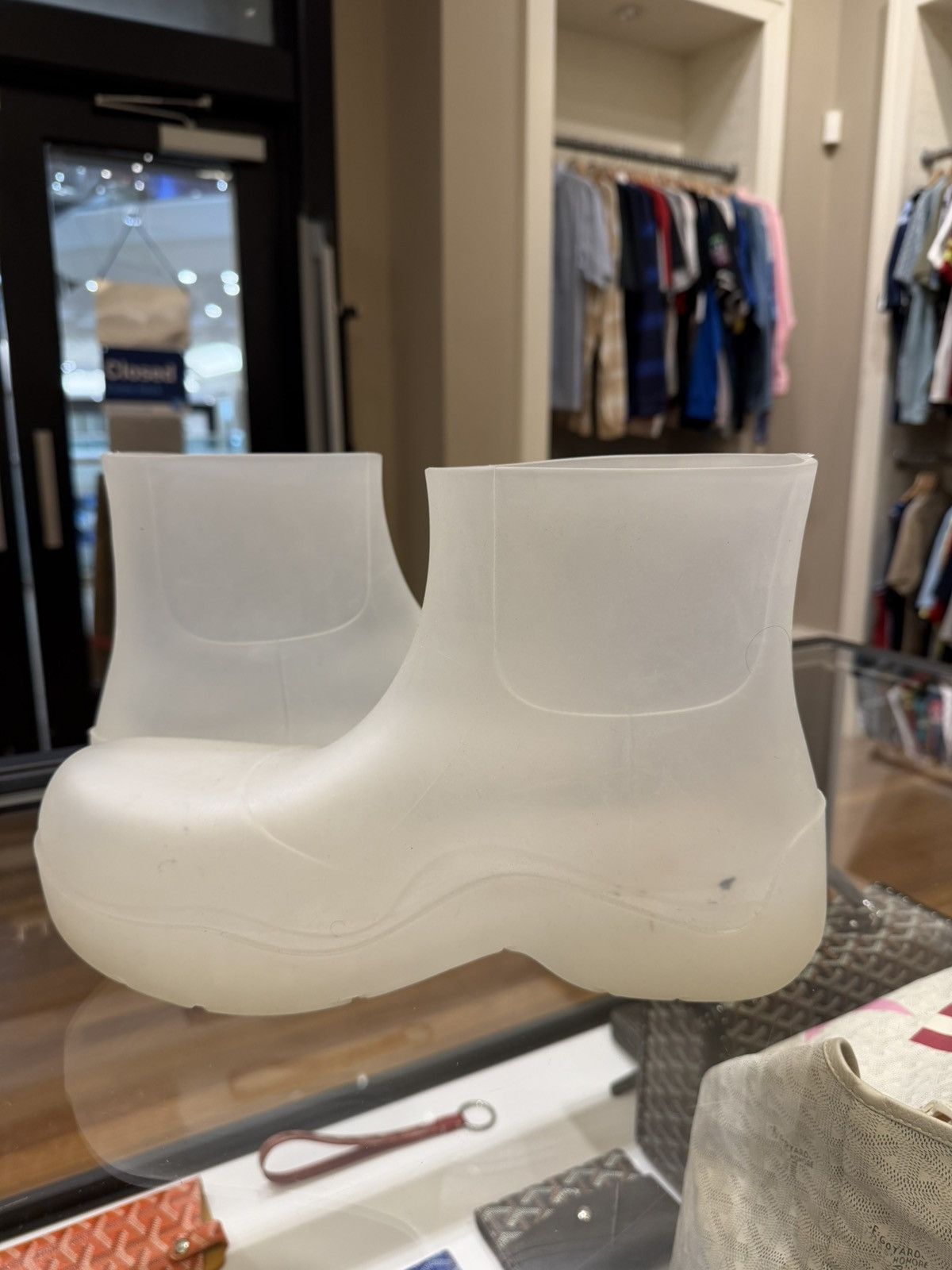 Bottega Veneta Bottega Veneta Transparent Rubber Ankle Boot Size US 10 / EU 43 - 3 Thumbnail