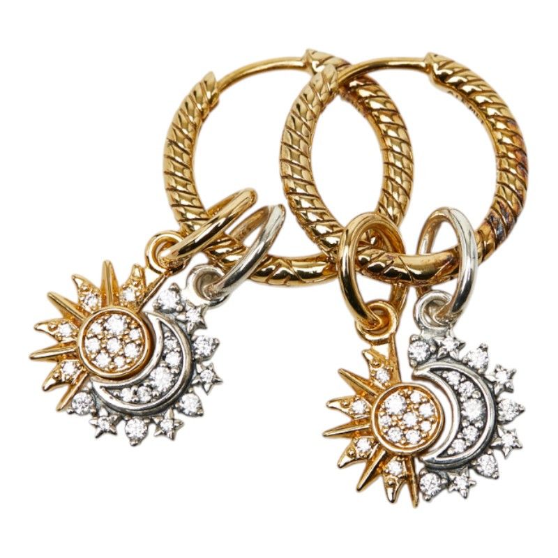 Other PANDORA Sun and Moon Earrings Metal Earrings DUTY FREE for USA