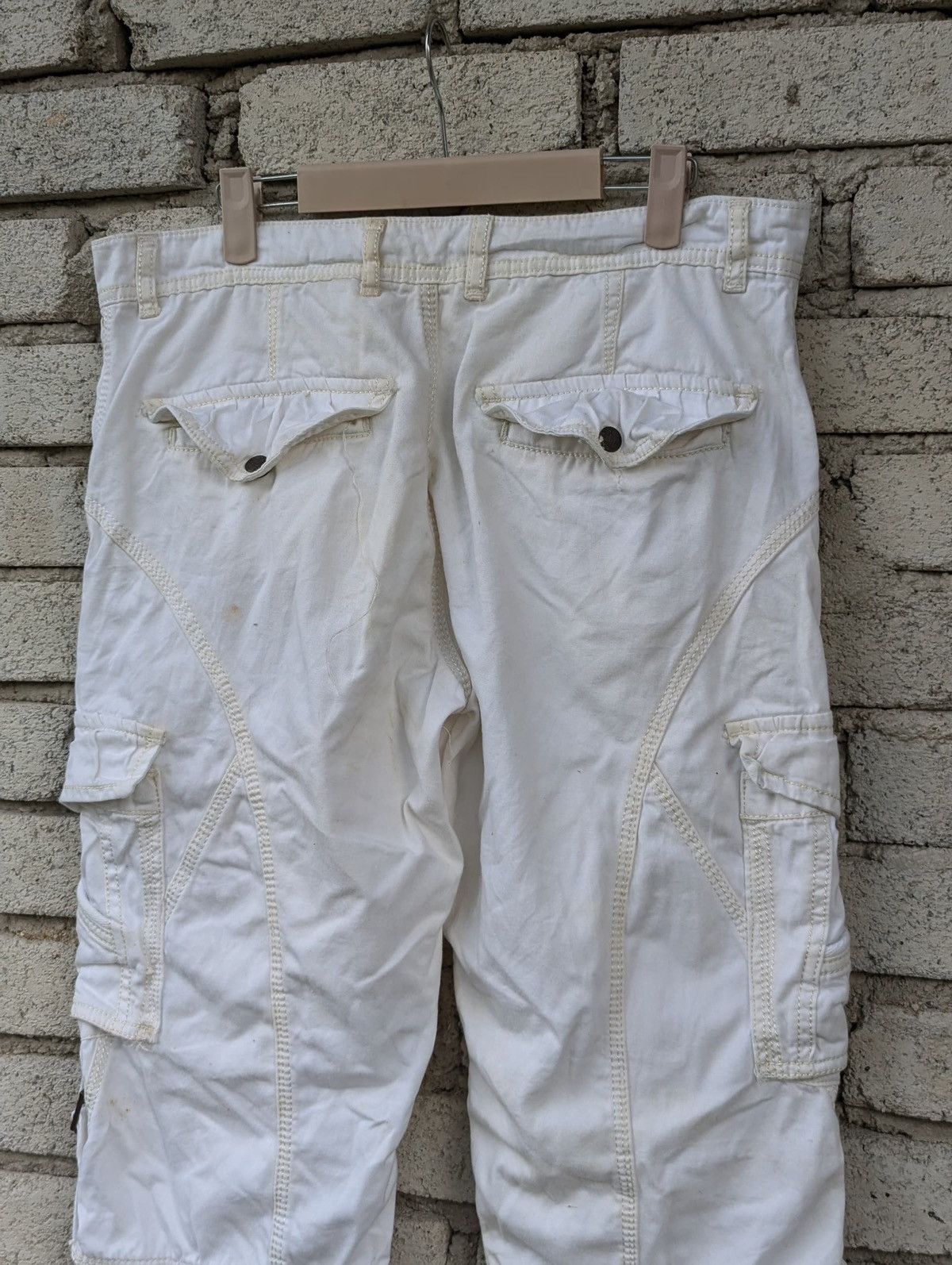 Japanese Brand × Voodoo Tactical White Men Cargo Trousers Pants B.D.City Vogue Classic Size US 36 / EU 52 - 6 Thumbnail