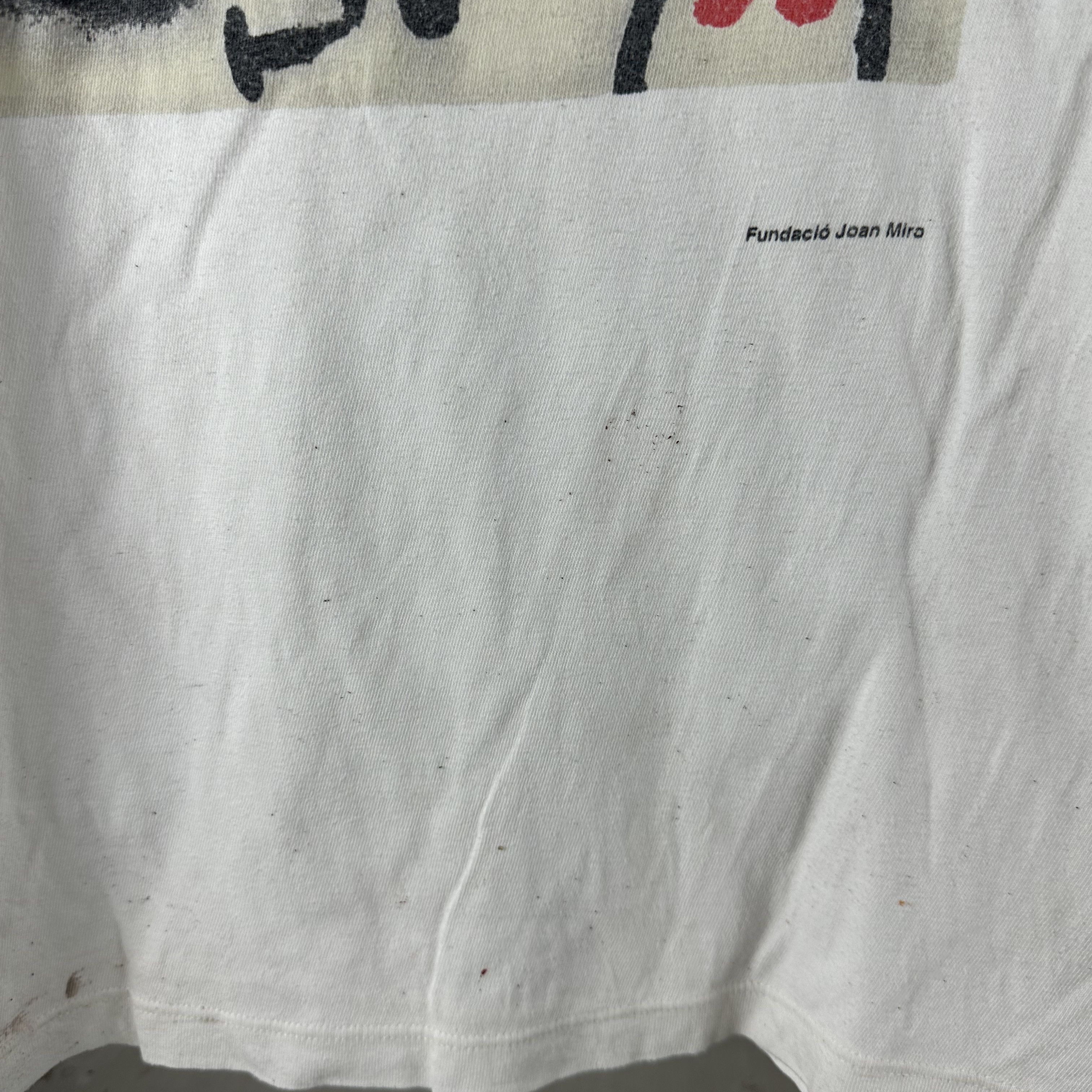 Vintage ​​​​Vintage 90s Fundacio Joan Miro Abstract Art T-shirt Size US M / EU 48-50 / 2 - 5 Thumbnail