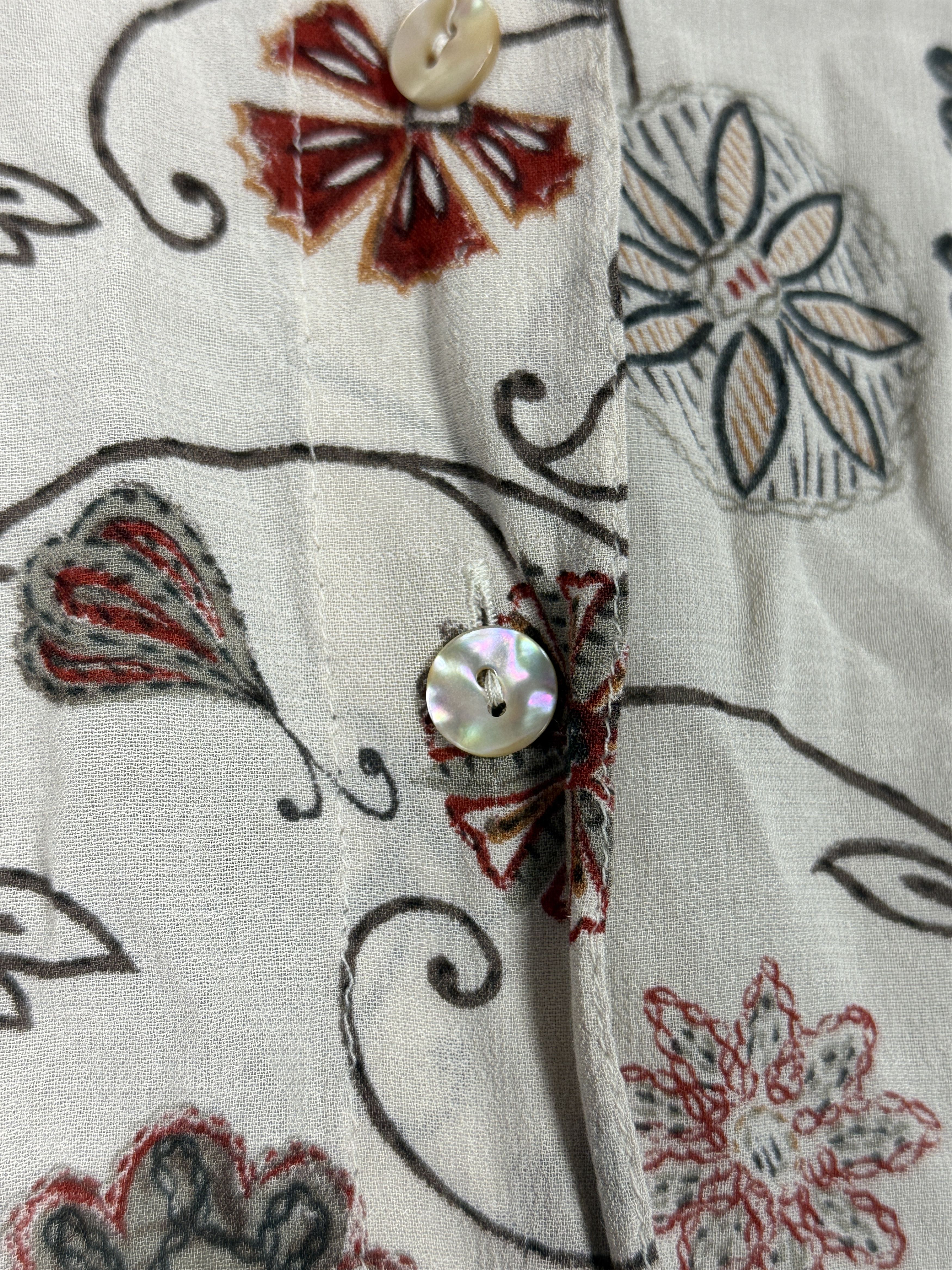 Aquascutum Aquascutum of London women’s viscose floral pattern pearl Size L / US 10 / IT 46 - 4 Thumbnail
