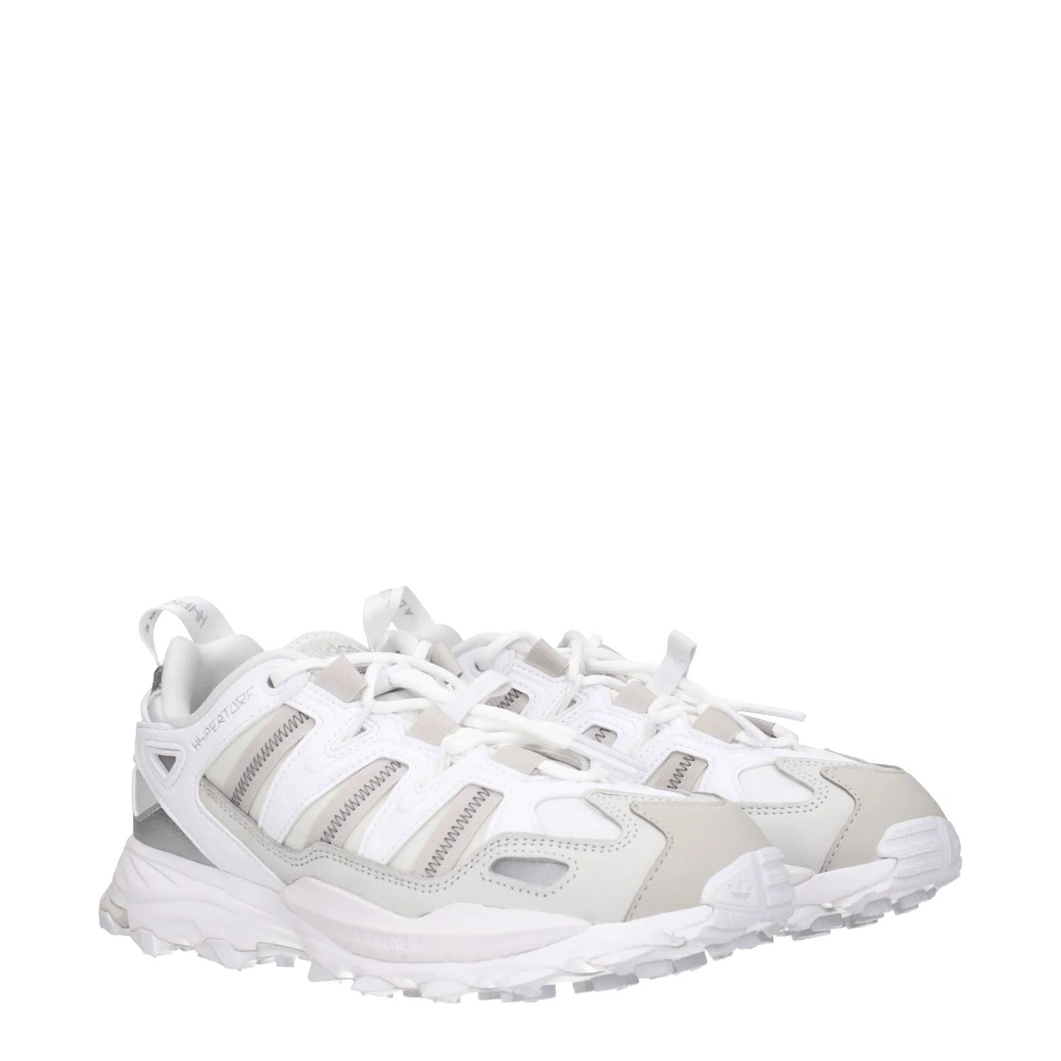 Adidas ob1o1e0625 Fabric Low-Top Sneakers in White/Silver Size US 8 / EU 41 - 2 Thumbnail