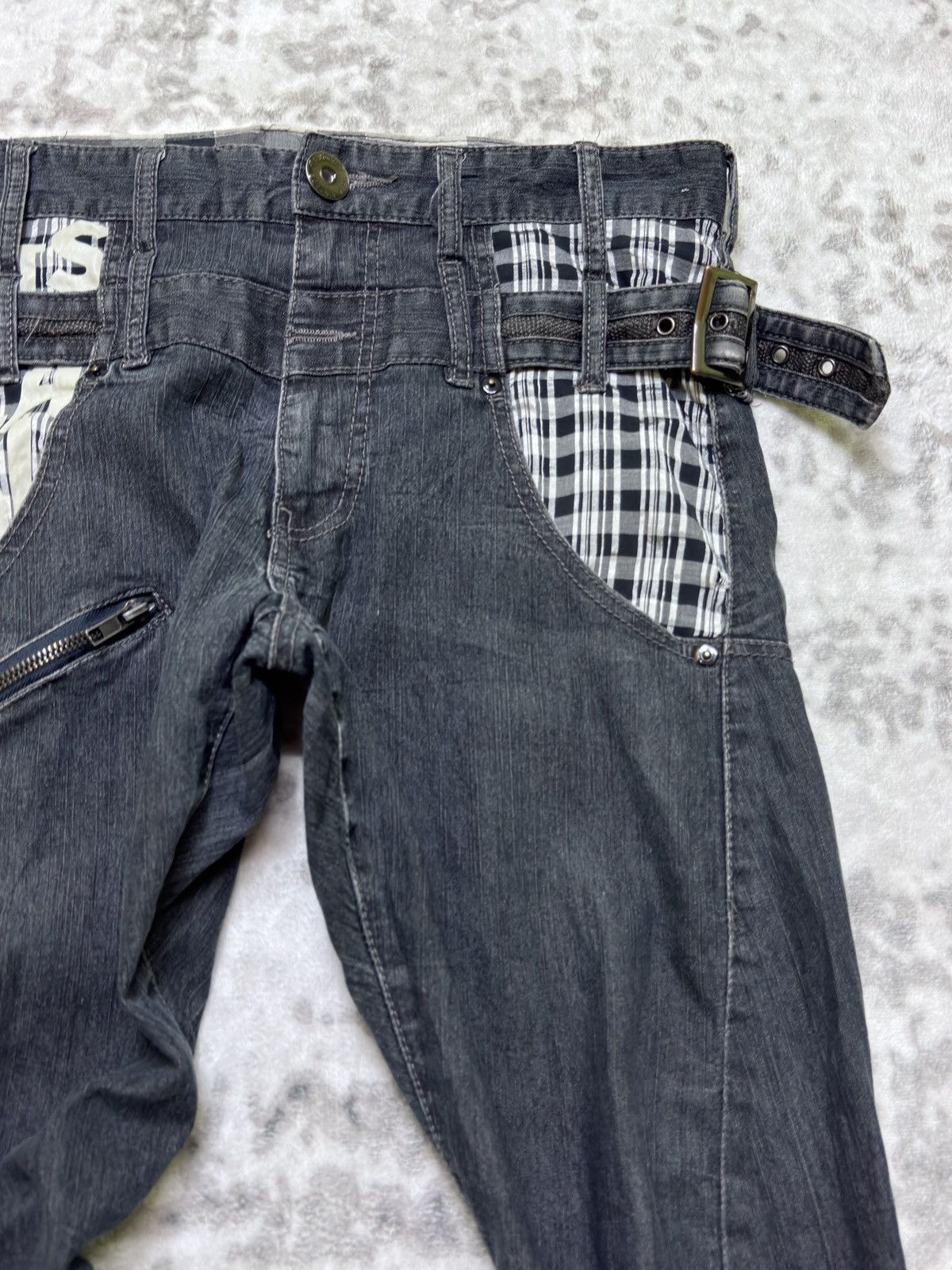 Hysteric Glamour Y2K Bondage Double Waist Buckle Strap Zipper Punk Pants Size US 30 / EU 46 - 5 Thumbnail