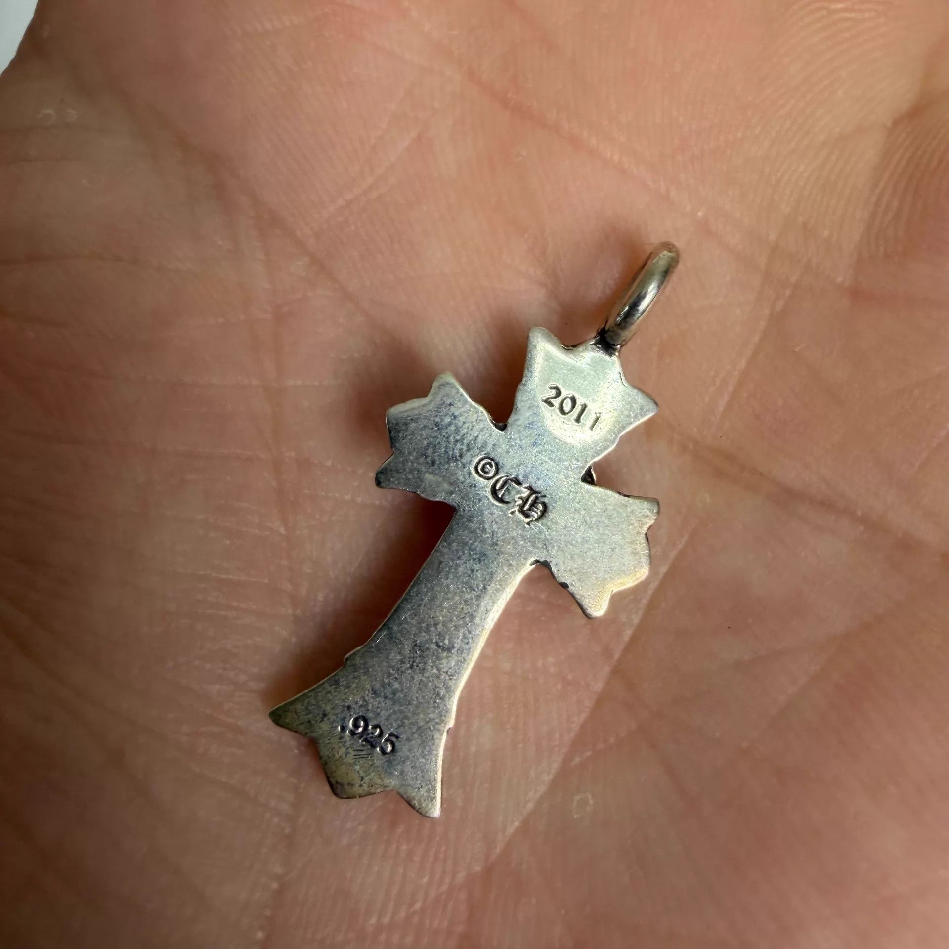 Chrome Hearts Chrome Hearts 925 Silver Small Double Layer Cross Pendant Size ONE SIZE - 6 Thumbnail