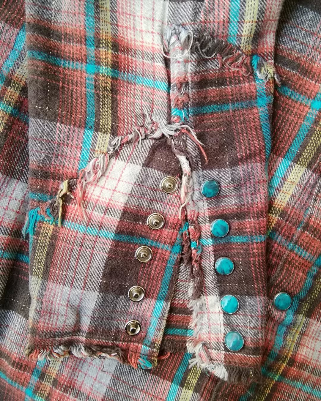 Other Buzz Spunky Hawaii Surf Brown Plaid Flanel Shirt Size L / US 10 / IT 46 - 6 Thumbnail