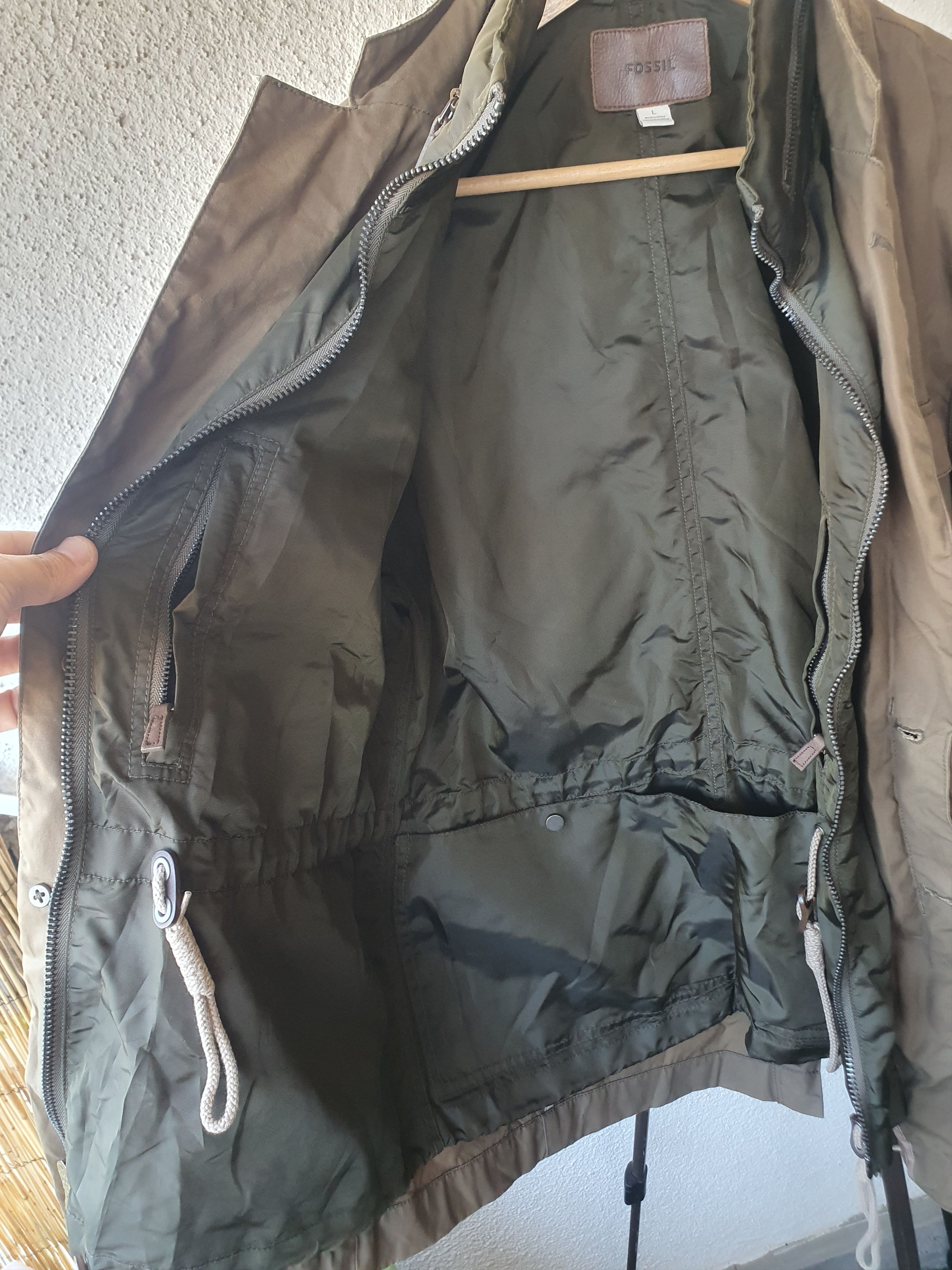Fossil Fossil Waxed Field Coat Jacket sz L Size US L / EU 52-54 / 3 - 12 Thumbnail
