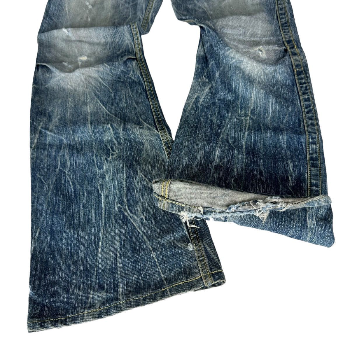 Japanese Brand ❄️BLUE WAY JAPAN FLARE DENIM JEANS PANTS Size US 32 / EU 48 - 11 Thumbnail