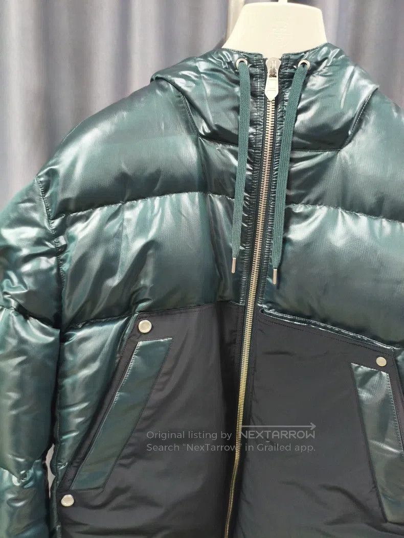 Hermes Hermes Men's Down Jacket, Classic Style with Dark Green an Size US M / EU 48-50 / 2 - 2 Thumbnail