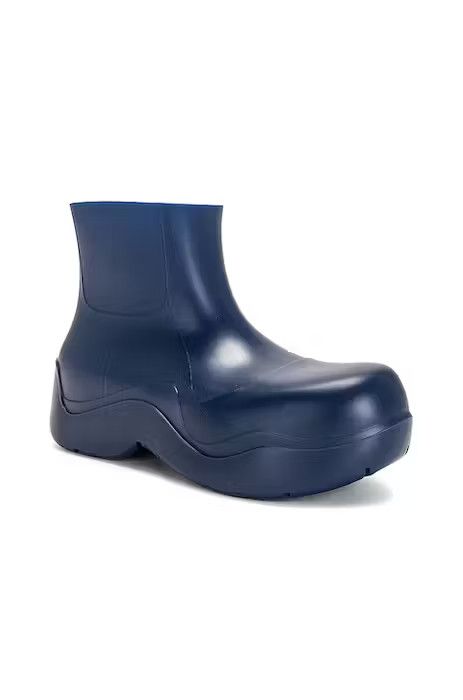 Bottega Veneta o1loc1c1124 Puddle Ankle Boot in Blue Size US 12 / EU 45 - 2 Thumbnail