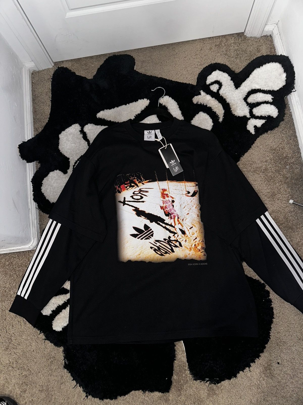 Adidas Adidas Korn Longsleeve Tee Size US M / EU 48-50 / 2 - 2 Thumbnail