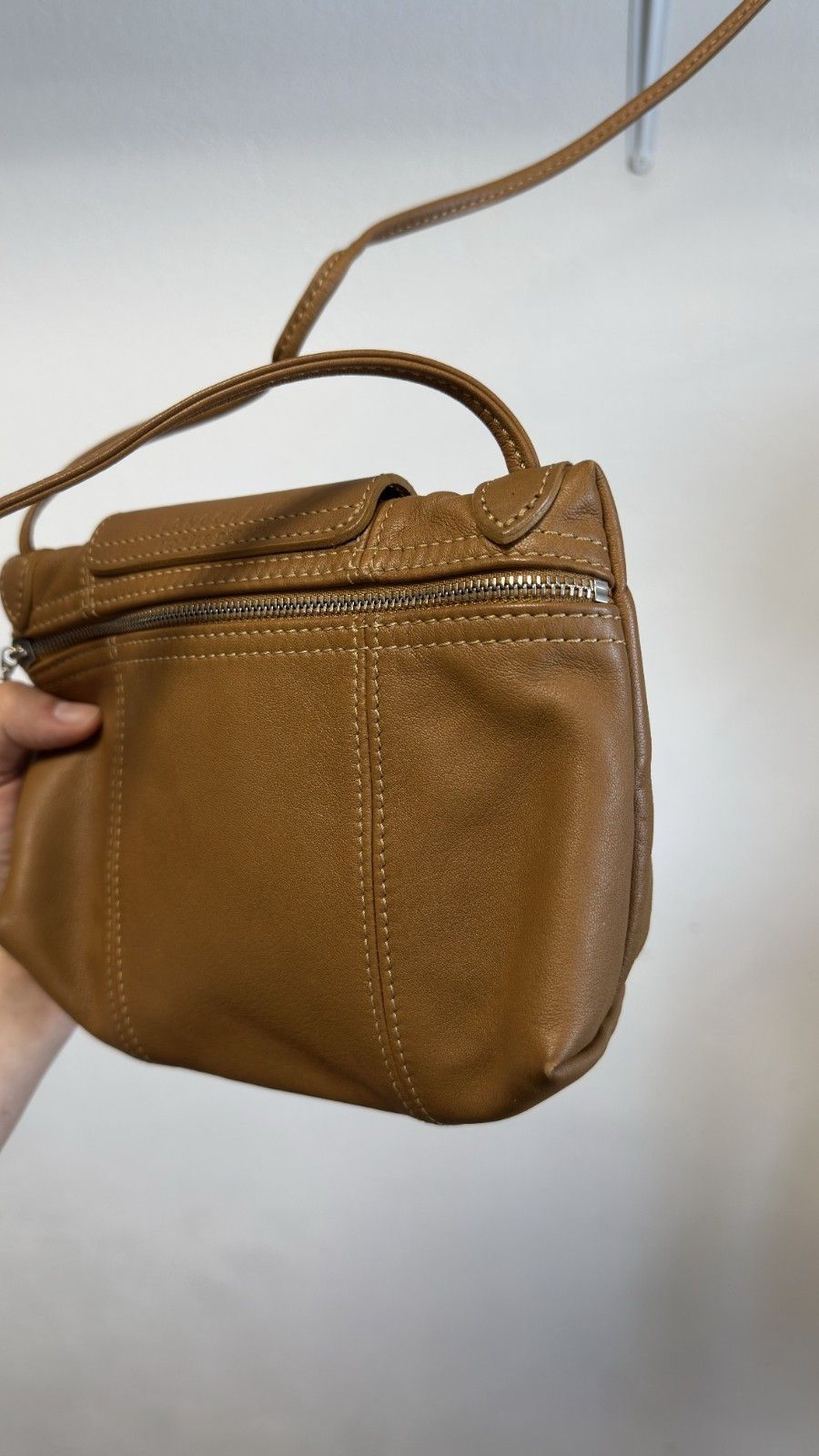 Longchamp Longchamp Women's Mini Crossbody Depose Brown Leather Bag Size ONE SIZE - 7 Thumbnail