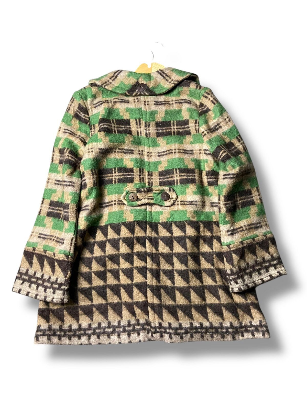 Beams Japan Beams Heart Native American Pattern Wool Peacoat (169) Size US XS / EU 42 / 0 - 4 Thumbnail