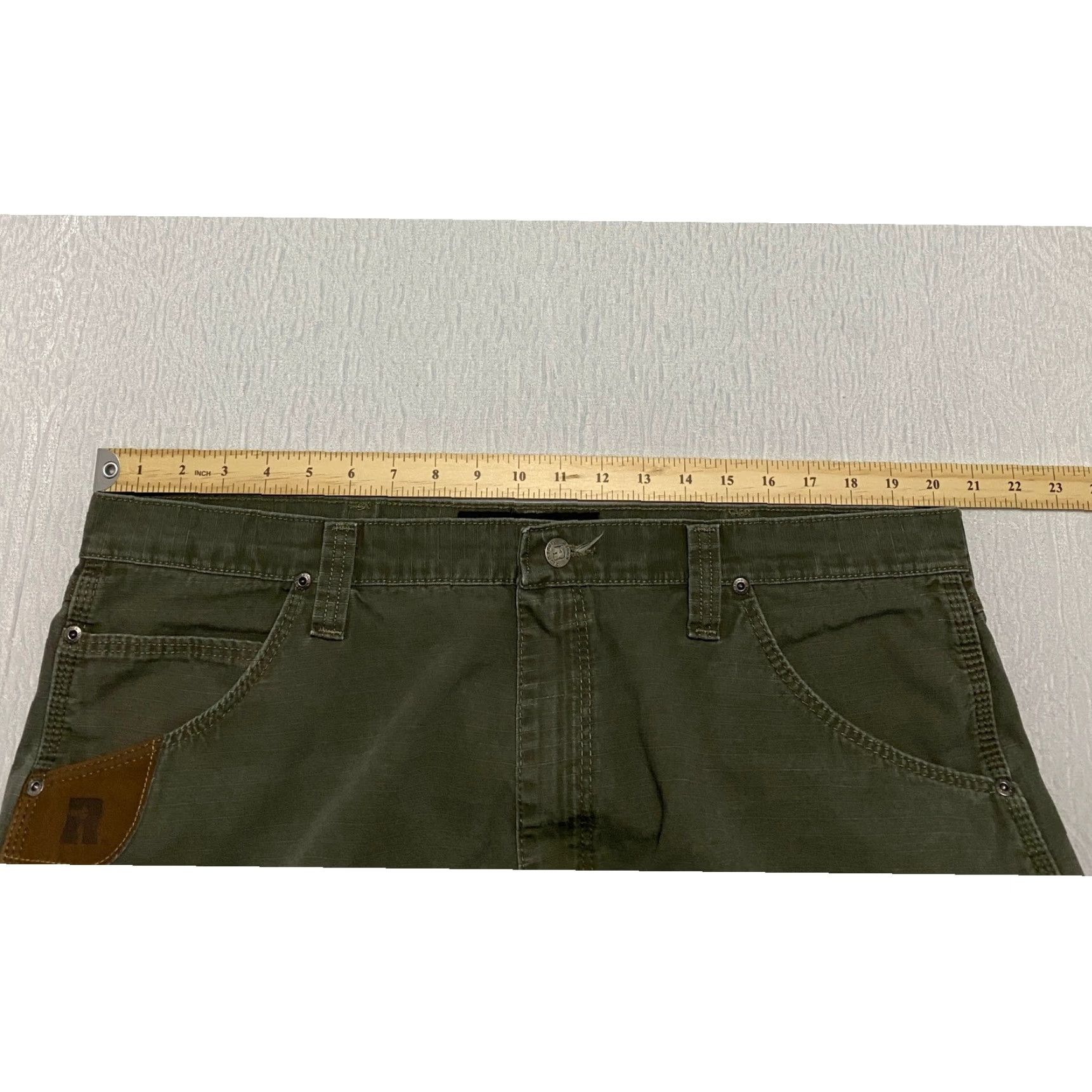 Vintage VINTAGE Riggs Workwear Carpenter Pants Mens Size 42×34 Green Ripstop Straight Size US 42 / EU 58 - 7 Thumbnail