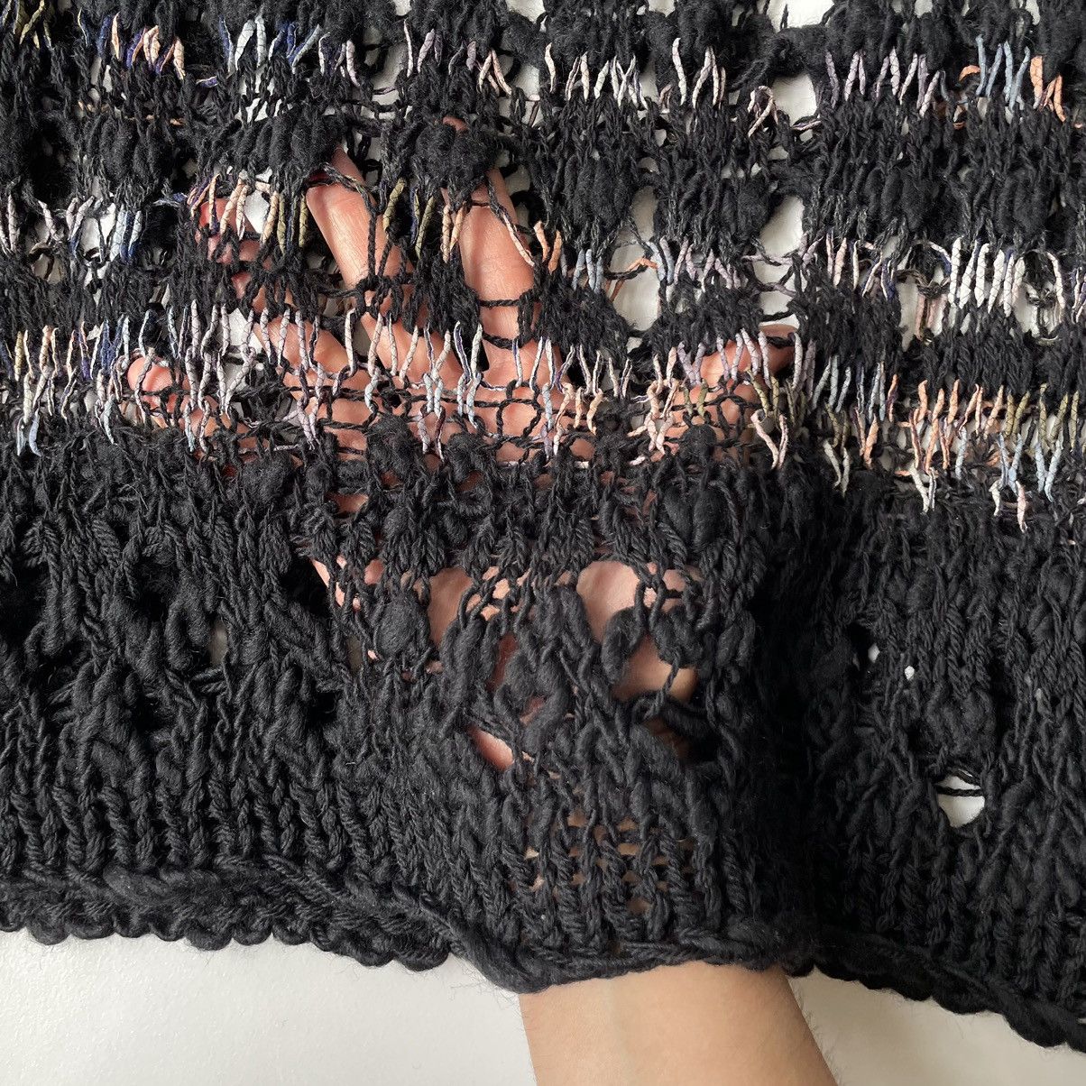 Dries Van Noten Candy Cobweb Knit Punk Sweater Size S / US 4 / IT 40 - 10 Thumbnail