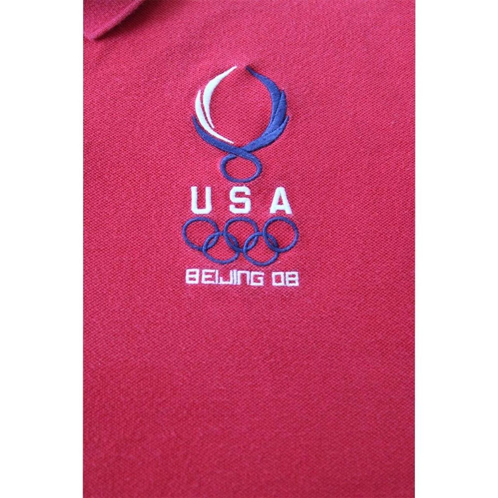 Polo Ralph Lauren Y2K 2008 Red Beijing Olympics USA Ralph Lauren Polo Size US L / EU 52-54 / 3 - 5 Thumbnail