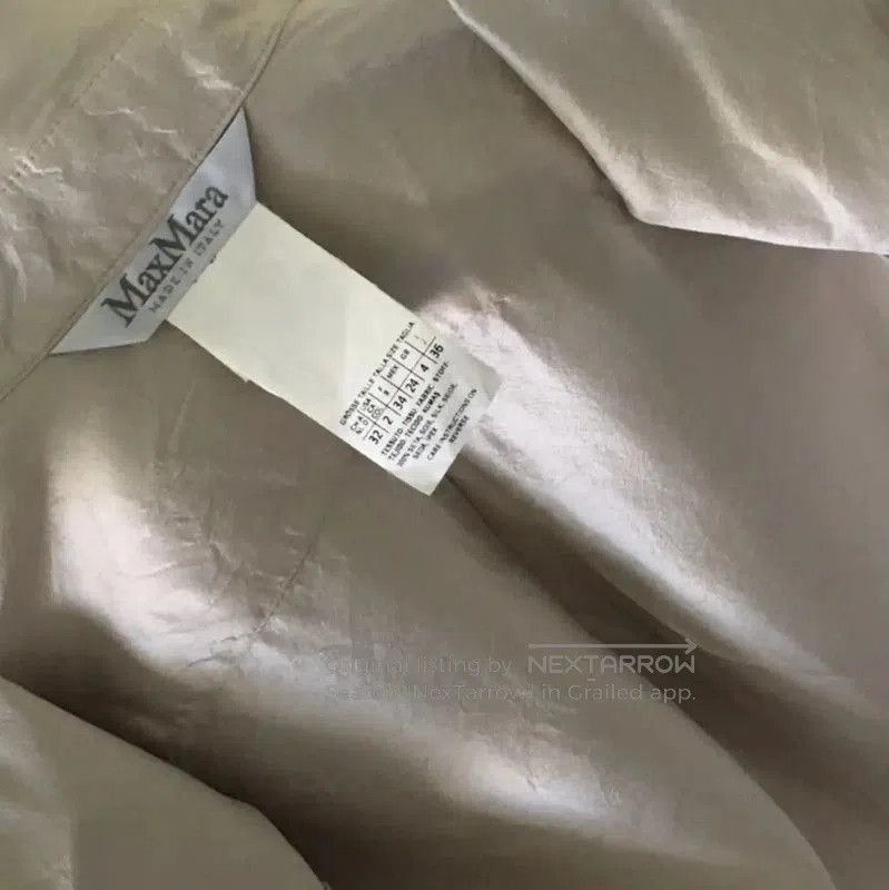 Max Mara MaxMara Silver Silk Shirt for Women . Size XS / US 0-2 / IT 36-38 - 7 Thumbnail