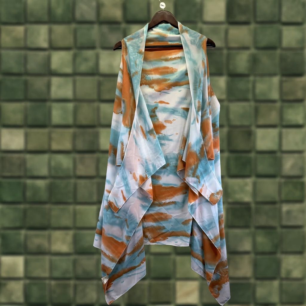Sea New York L.I.B New York Womens Abstract Print Chiffon Vest NWT-7649 Chiffon Vest Blouse Sleeveless V-Neck Multicolor Tunic L Womens Size L / US 10 / IT 46 - 1 Thumbnail