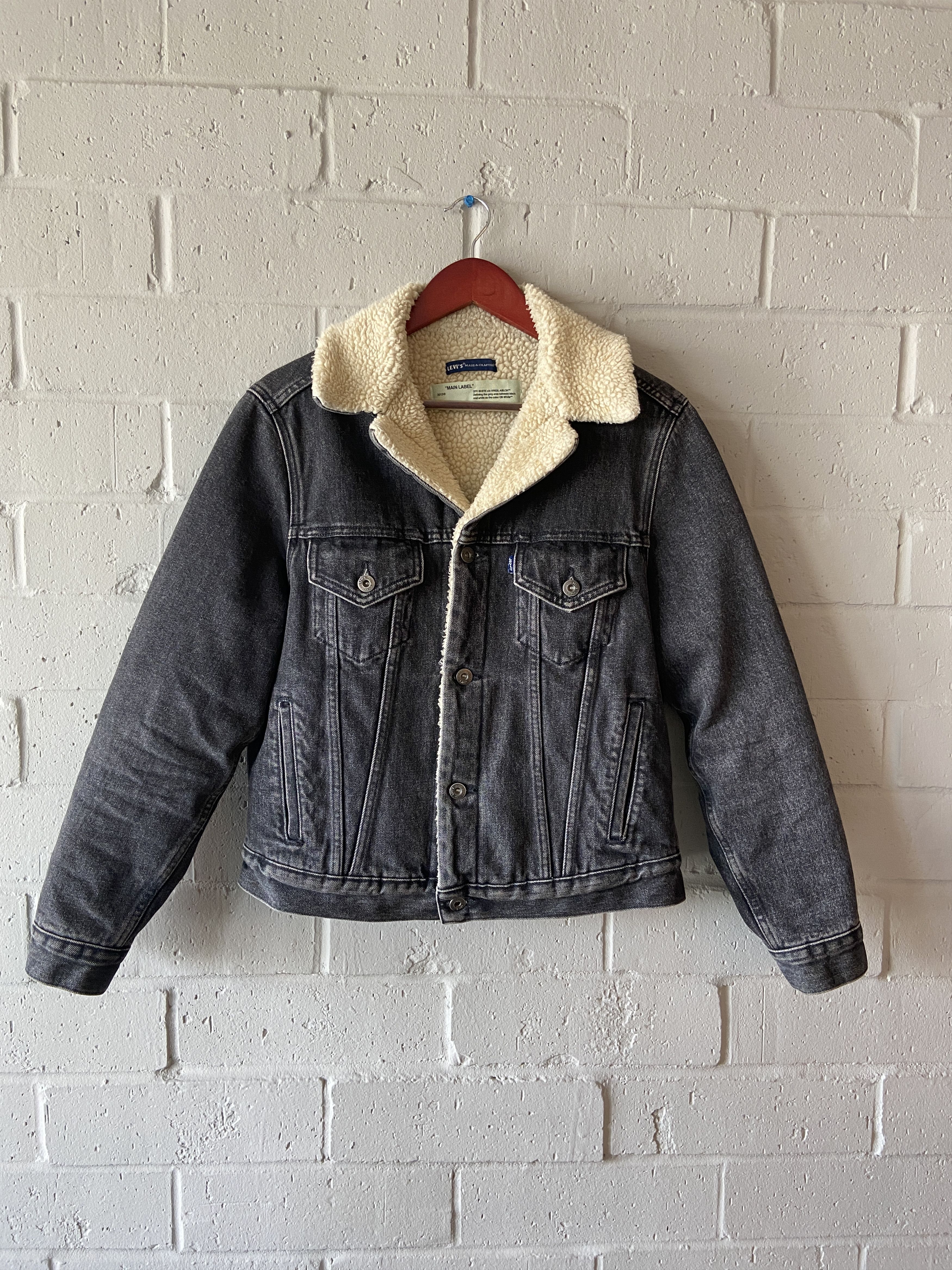Levi's Made & Crafted × Off-White Off White x Levi’s Made & Crafted Denim Sherpa Jacket Size US S / EU 44-46 / 1 - 2 Thumbnail