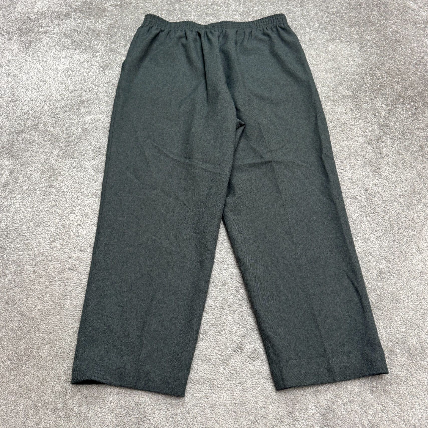Vintage VINTAGE DonnKenny Classic Pull On Wide Leg Pants Womens 18 Gray Elastic Waist Regular Fit Size 40" / US 18 - 2 Thumbnail