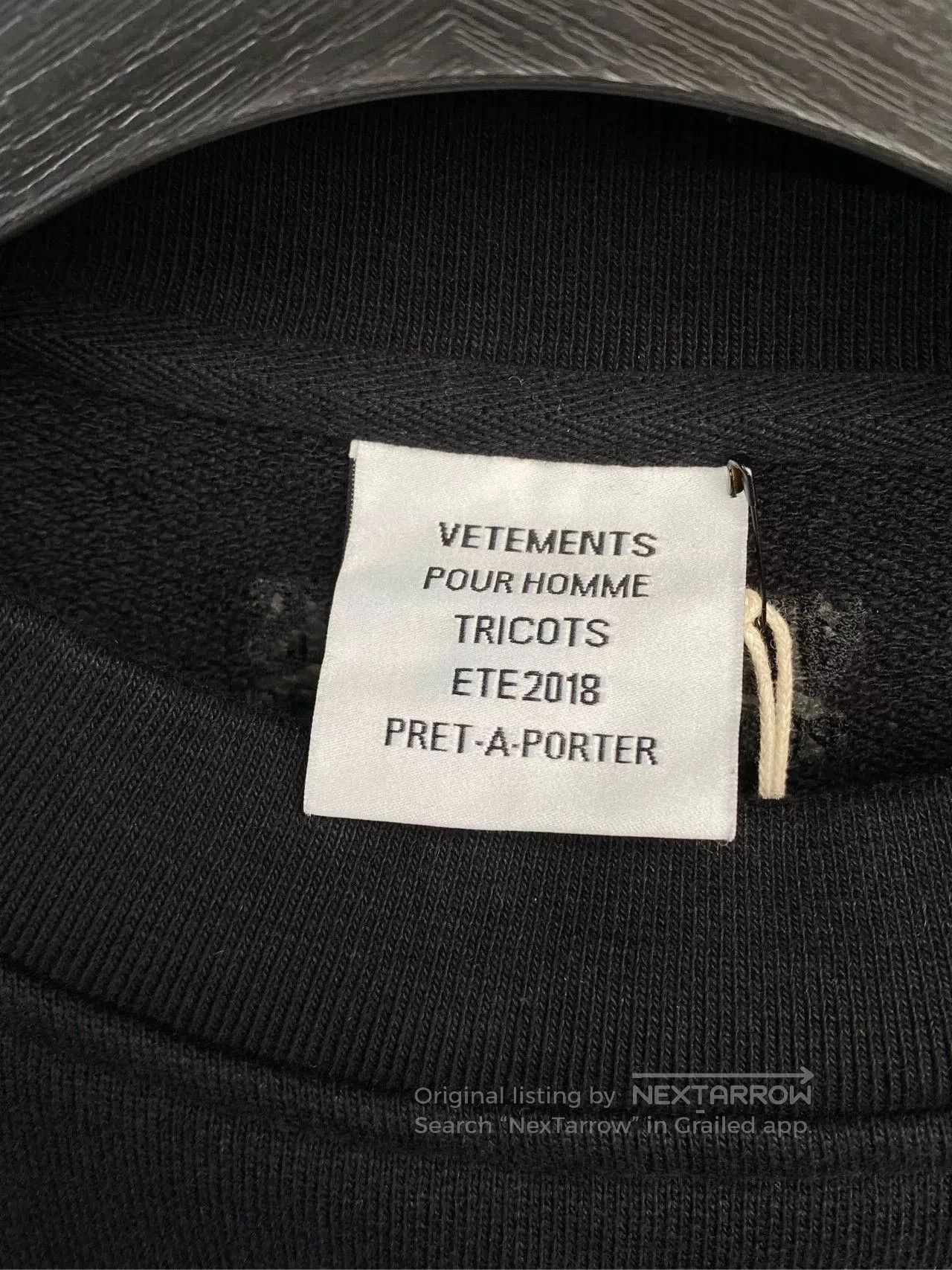 Vetements vetements black oversized sweatshirt with logo. Size US S / EU 44-46 / 1 - 3 Thumbnail