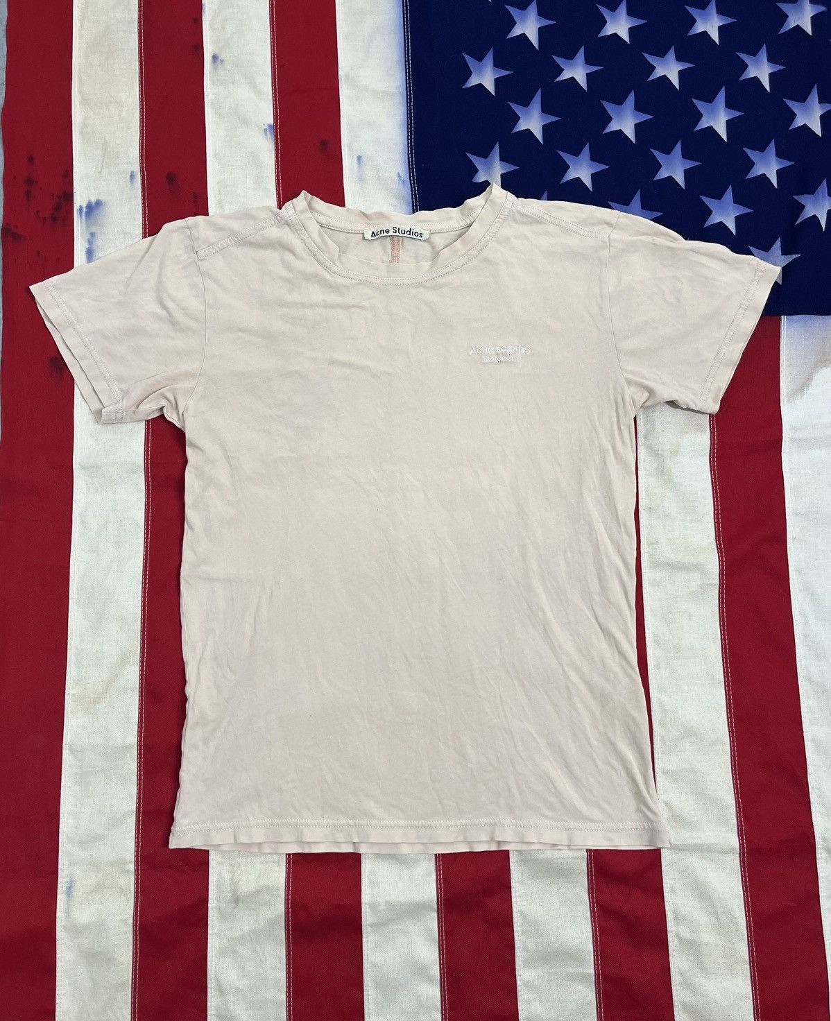 Acne Studios Acne Studios Stockholm Beige T-Shirt Size M / US 6-8 / IT 42-44 - 1 Thumbnail