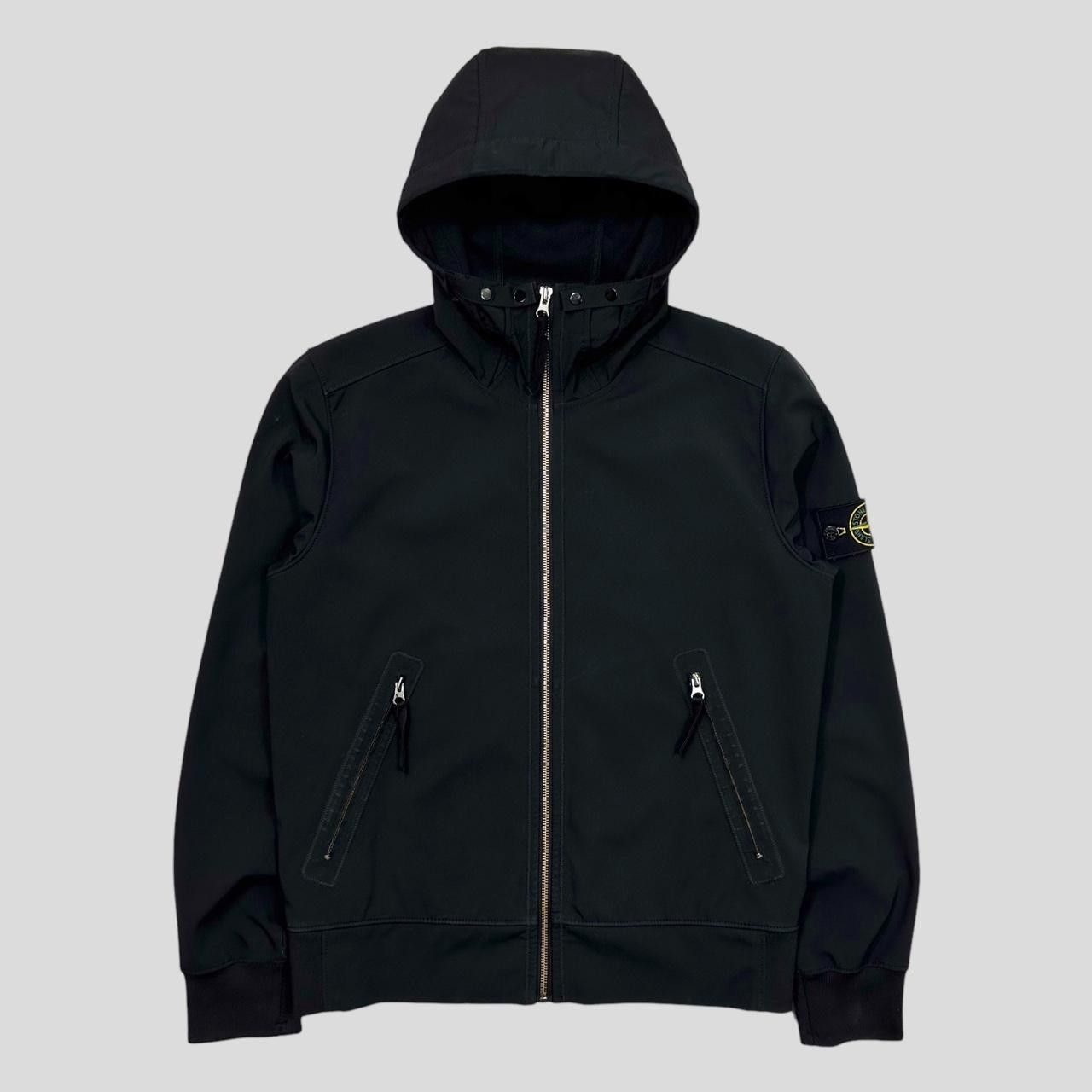 image of Stone Island Light Soft Shell-R - S/m in Black, Men's (Size Small)