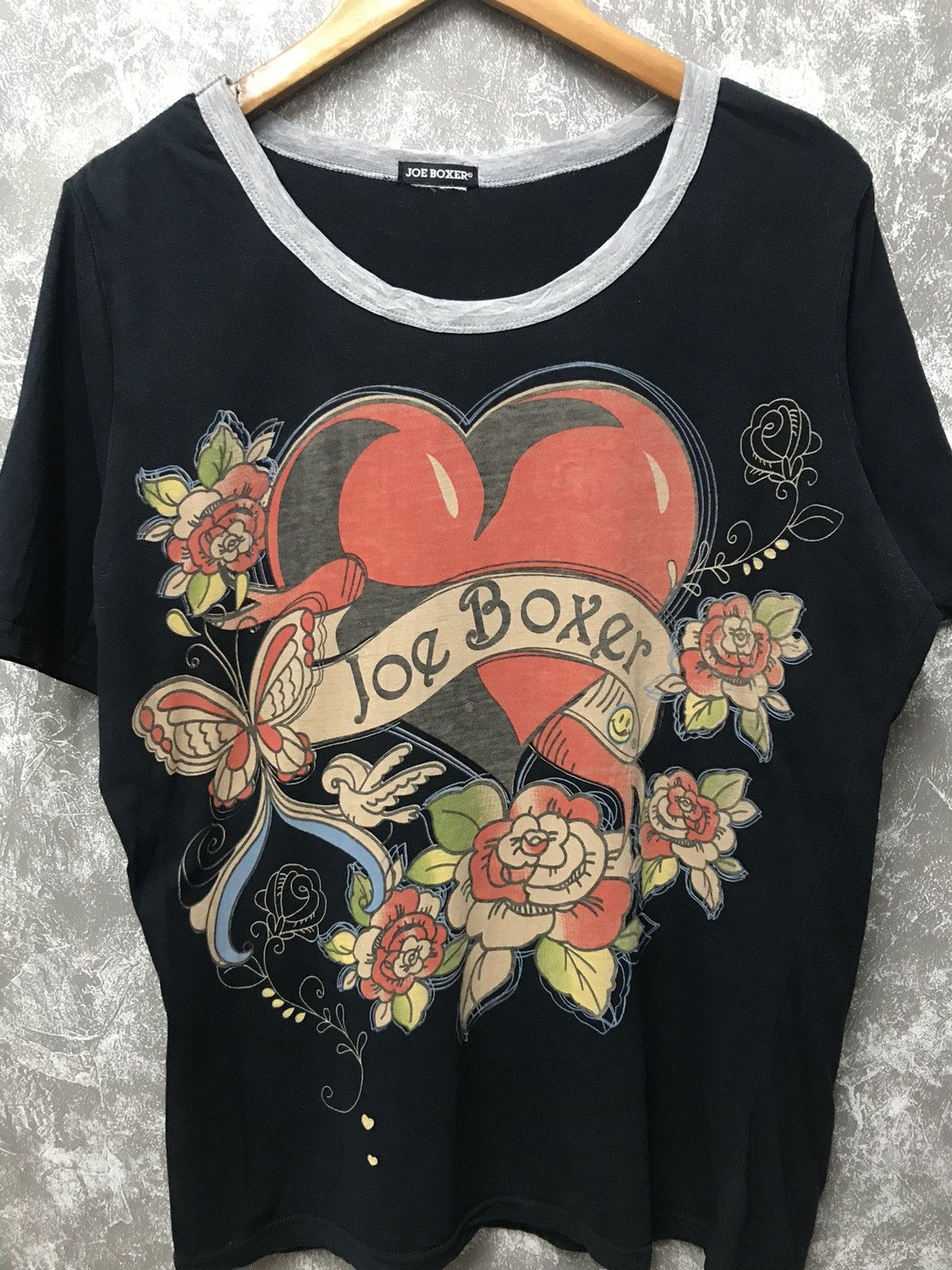 Affliction × Ed Hardy × Southpole Joe Boxer Affliction Heart Flower Y2K Graphic Tee Size US L / EU 52-54 / 3 - 1 Thumbnail