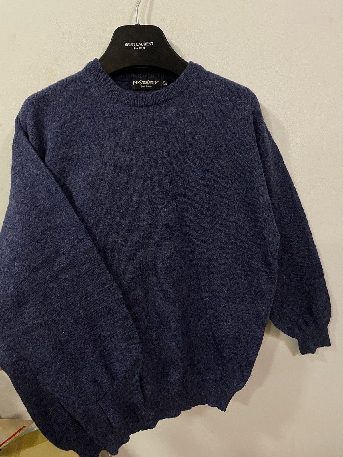 90s Super Soft YSL Sweater Wool YSL Sweatshirt
