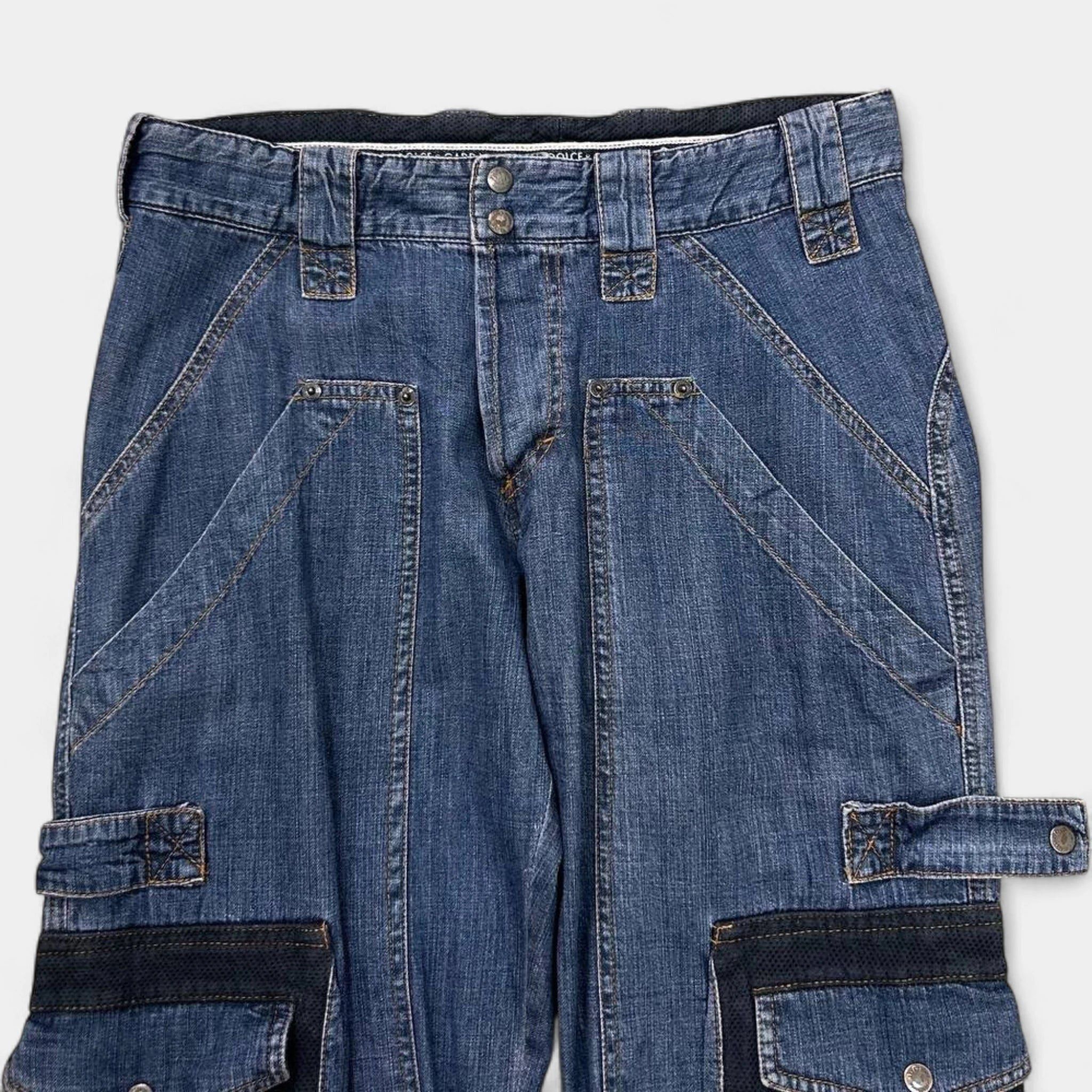 Dolce & Gabbana Dolce & Gabbana Cargo Blue Denim Pants Size US 33 - 3 Thumbnail
