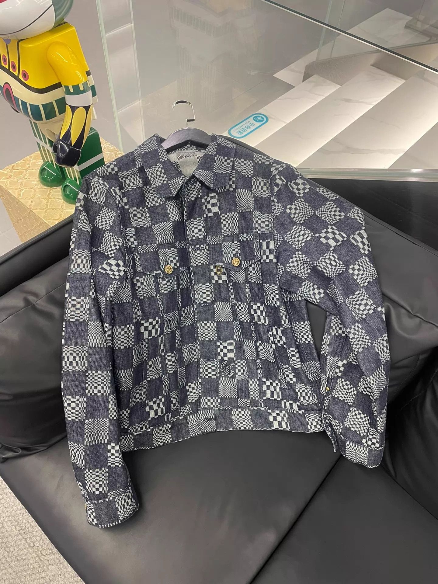 Louis Vuitton LV Damier Denim Jacket 48 Size US M / EU 48-50 / 2 - 1 Thumbnail
