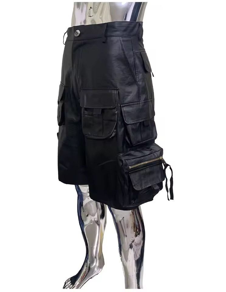 Other Cargo Leather Multi-pockets Shorts Size US 32 / EU 48 - 3 Thumbnail