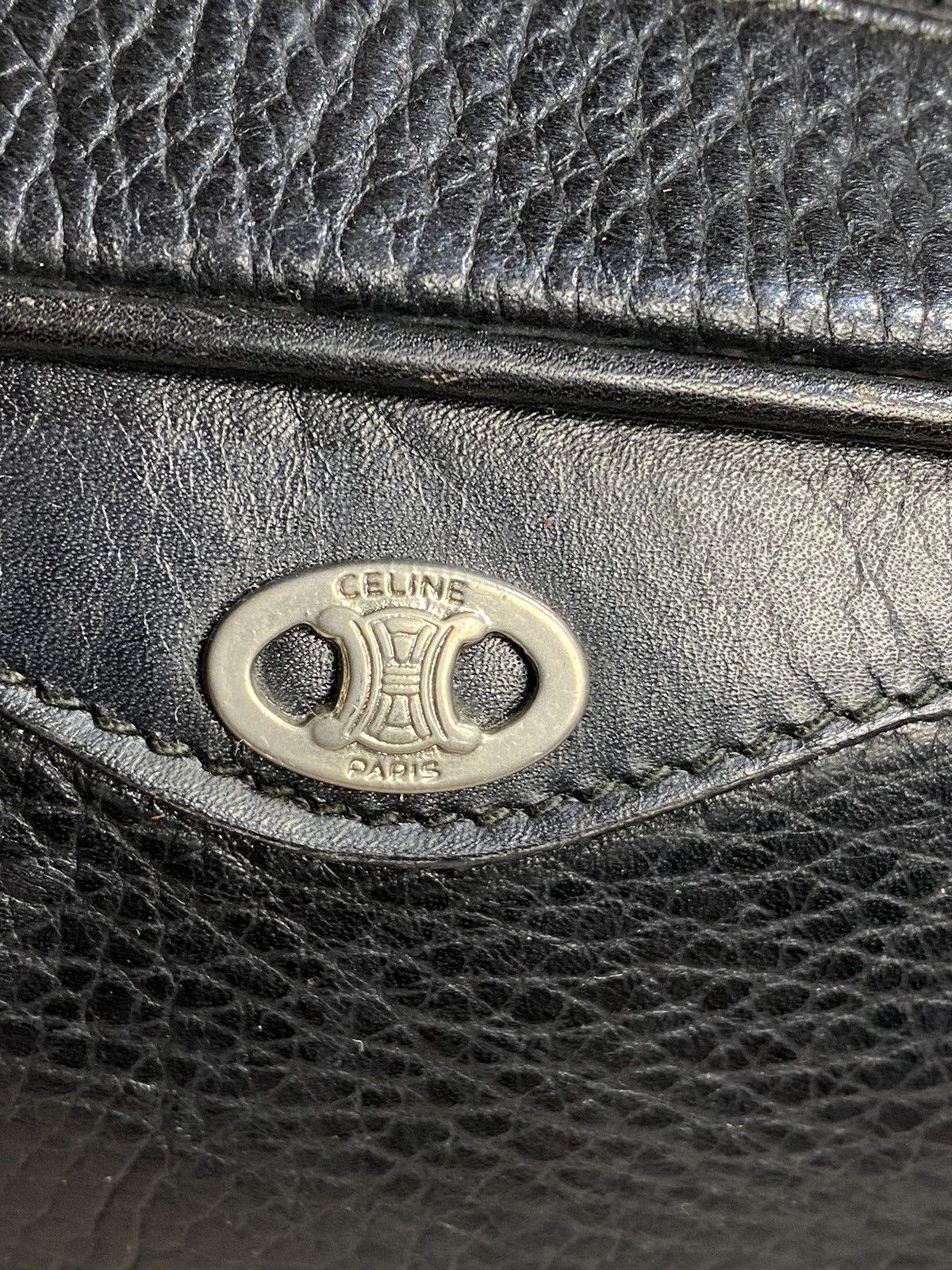 Celine × Vintage Vintage Celine Black Mini Crossbody Box Zipper Bag Size ONE SIZE - 4 Thumbnail