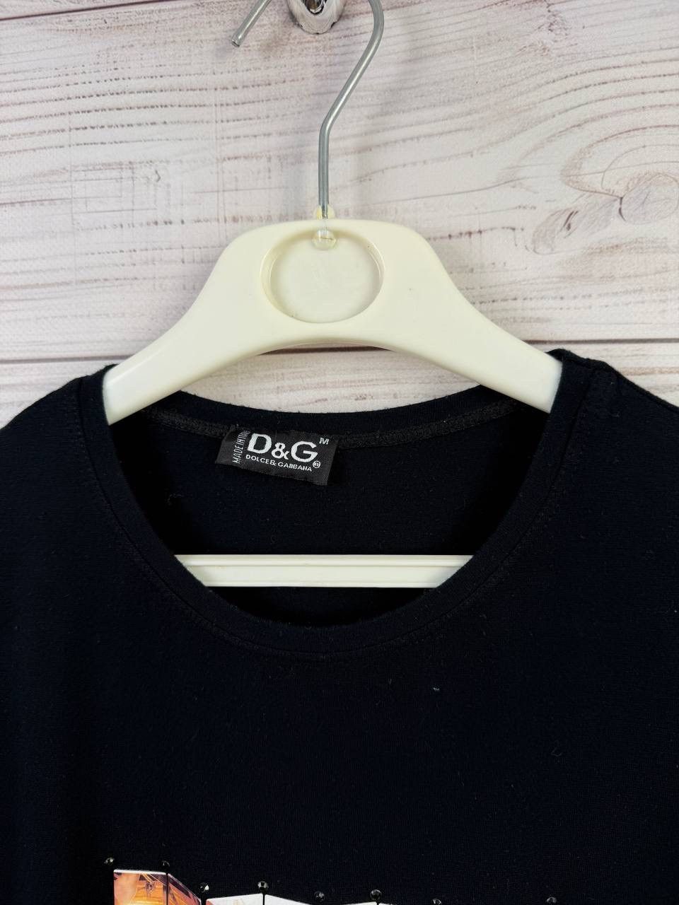 Dolce & Gabbana Dolce&Gabbana Black Graphic Logo Tee Size US M / EU 48-50 / 2 - 3 Thumbnail